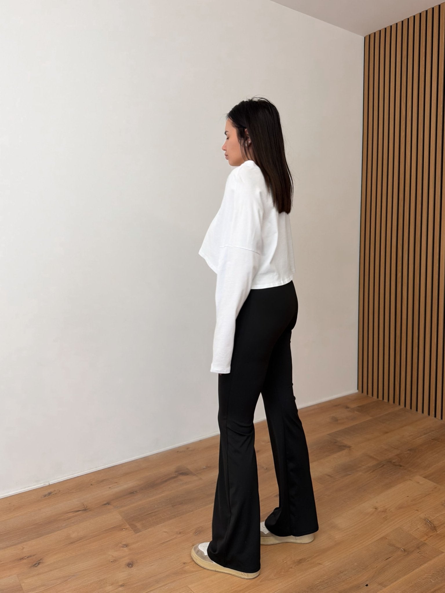 Leggings Risvolto - Nero - SAINTH