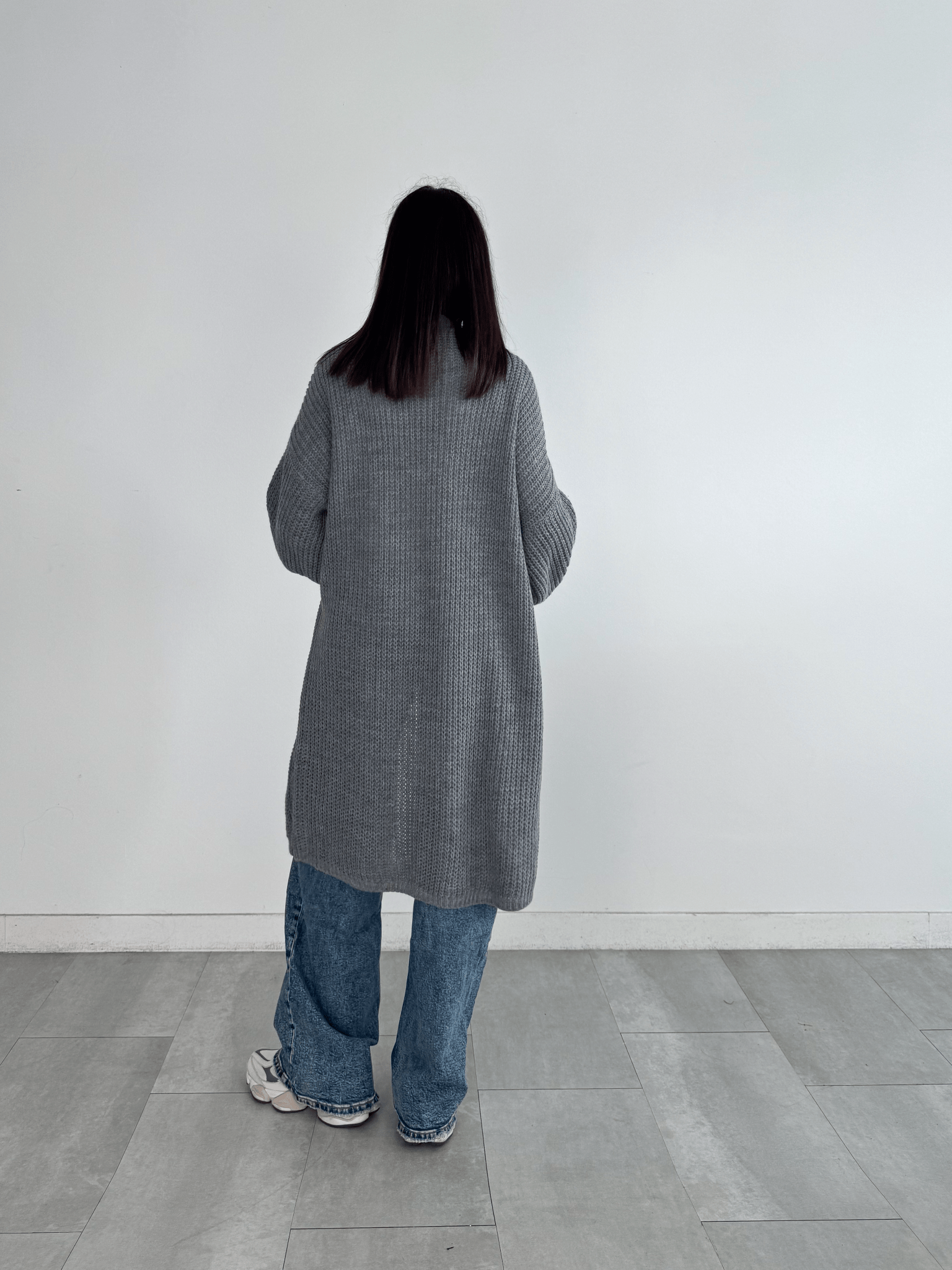 Cardigan Flamingo - Grigio - SAINTH