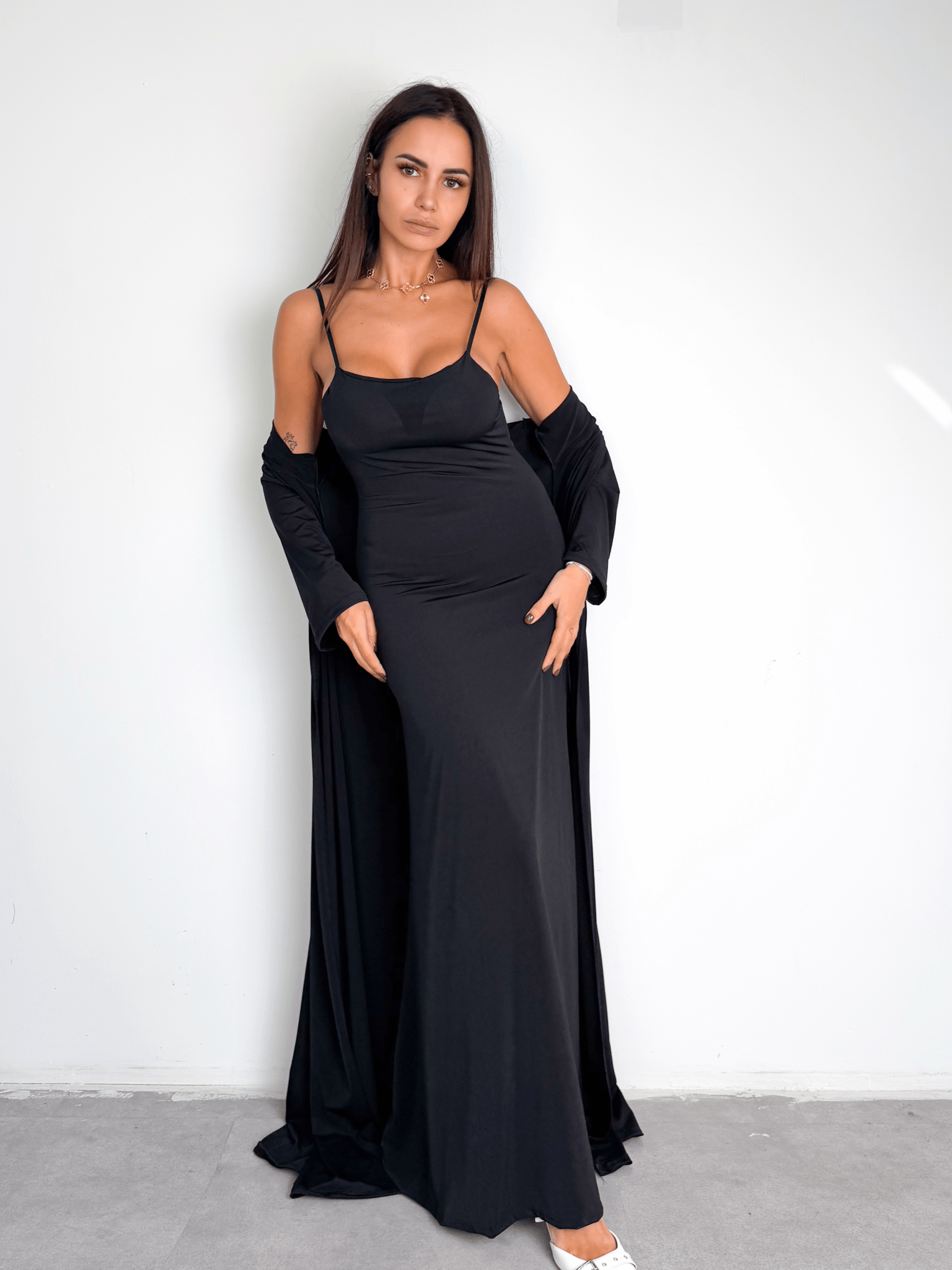 Set Abito + Cardigan - Nero - SAINTH