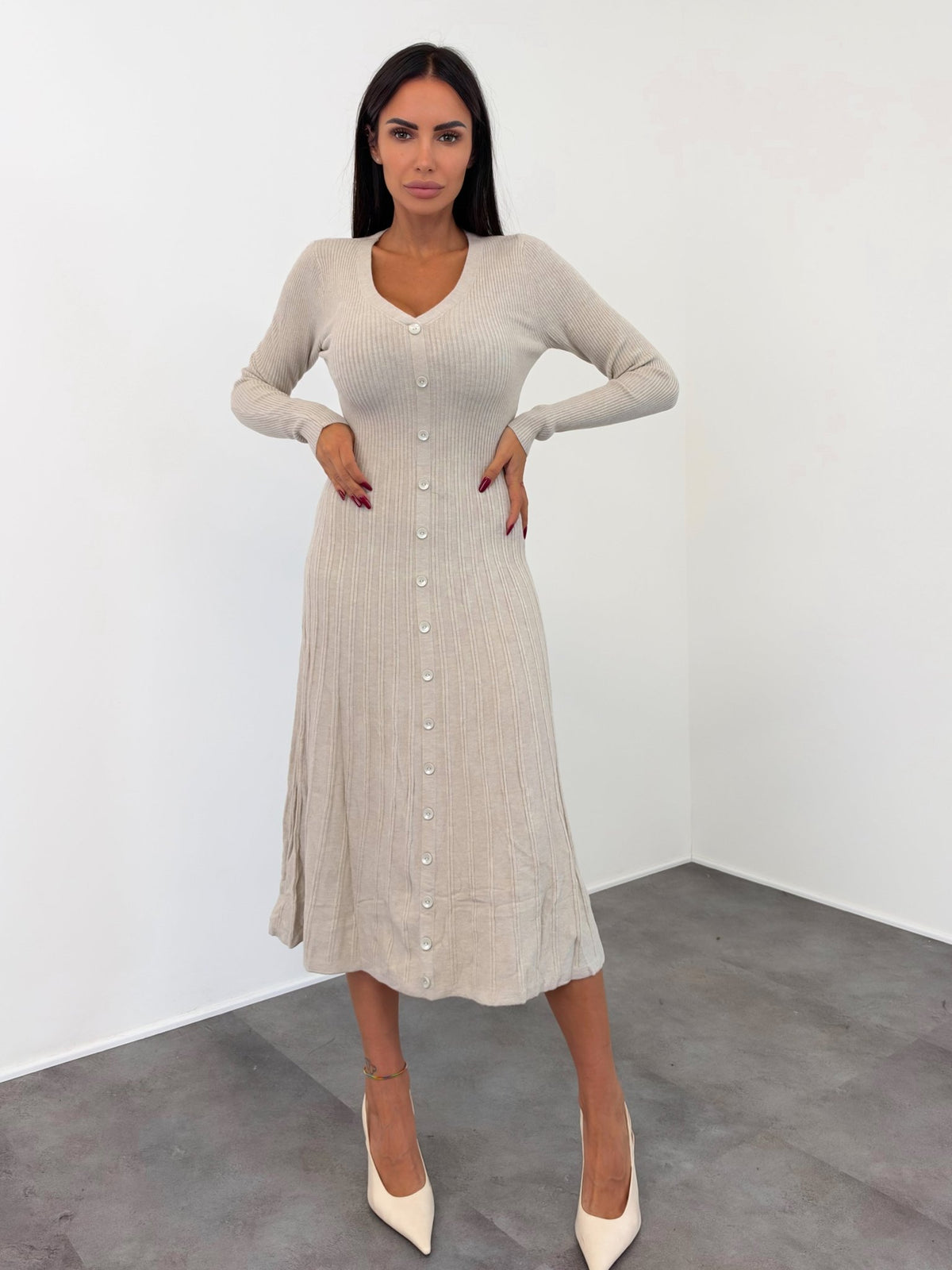 Abito Sissi - Beige - SAINTH