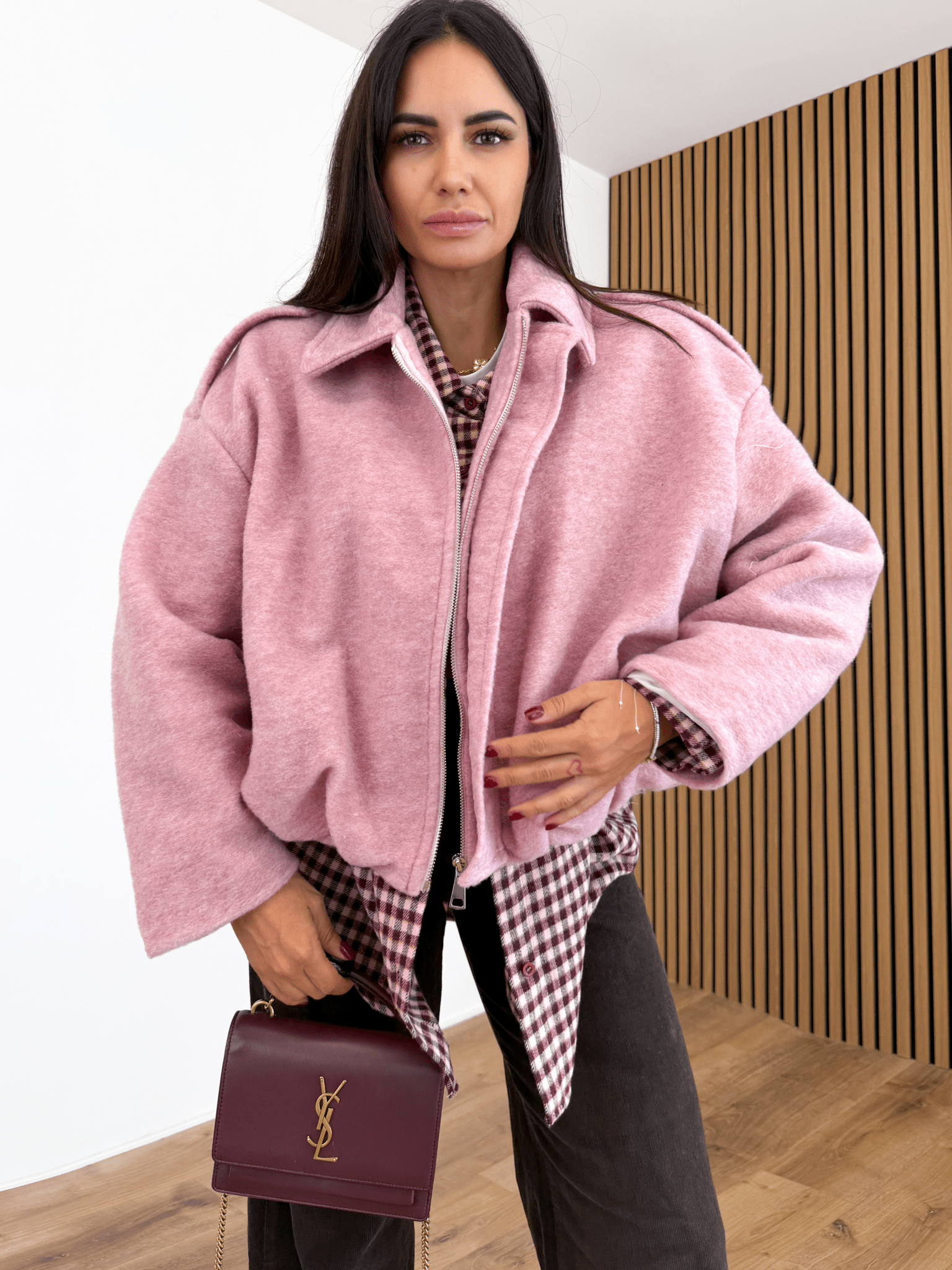 Pantalone Costine Palazzo - Marrone - SAINTH