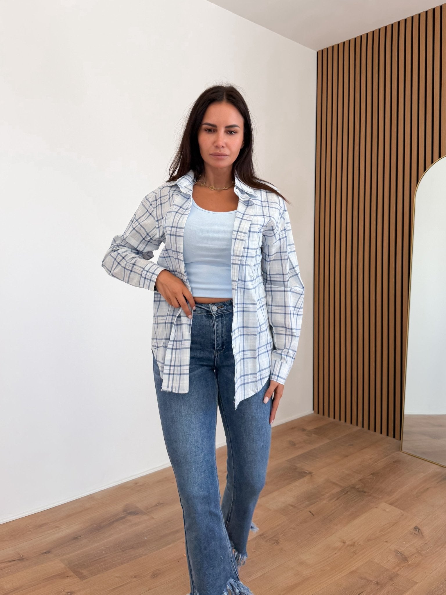 Camicia + Canotta G68074 - Celeste - SAINTH