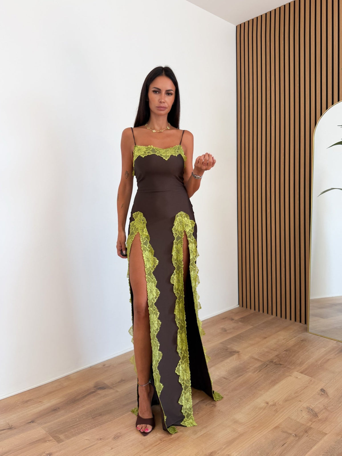 Abito Dubai - Marrone Lime - SAINTH
