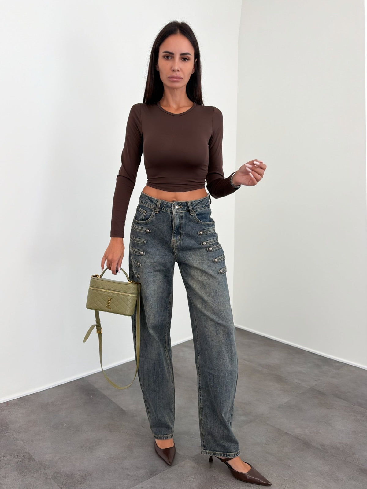 Maglia Basic - Marrone - SAINTH