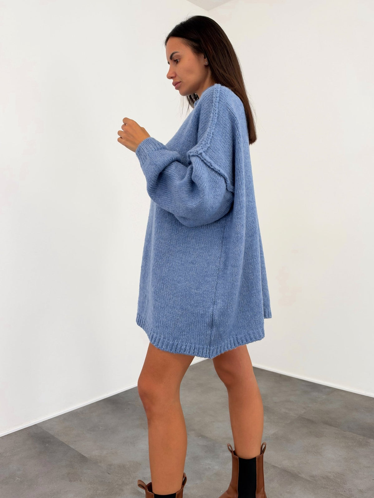 Maxi Pull Ocean - Indaco - SAINTH
