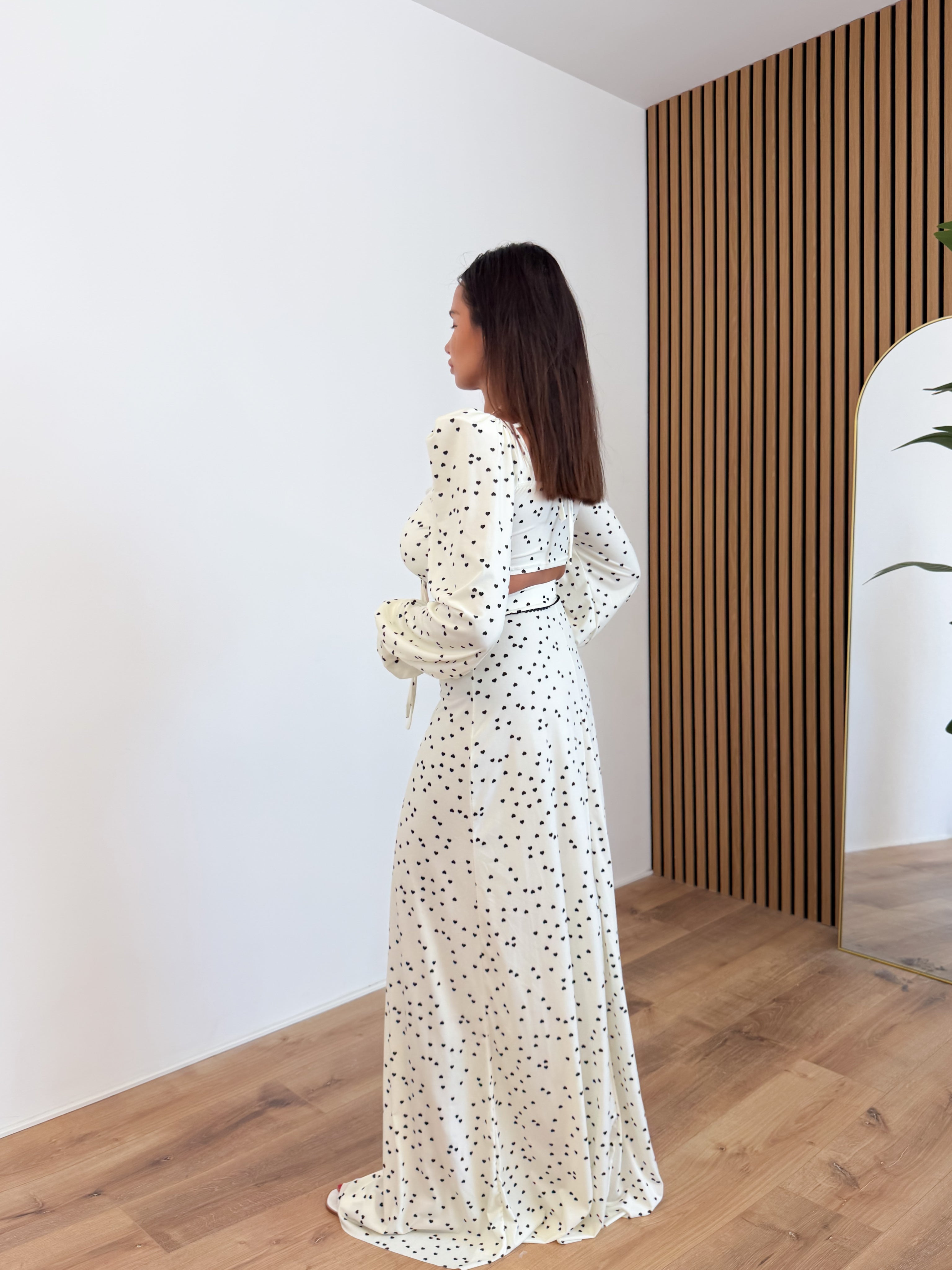 Coordinato Cuoricini - Bianco
