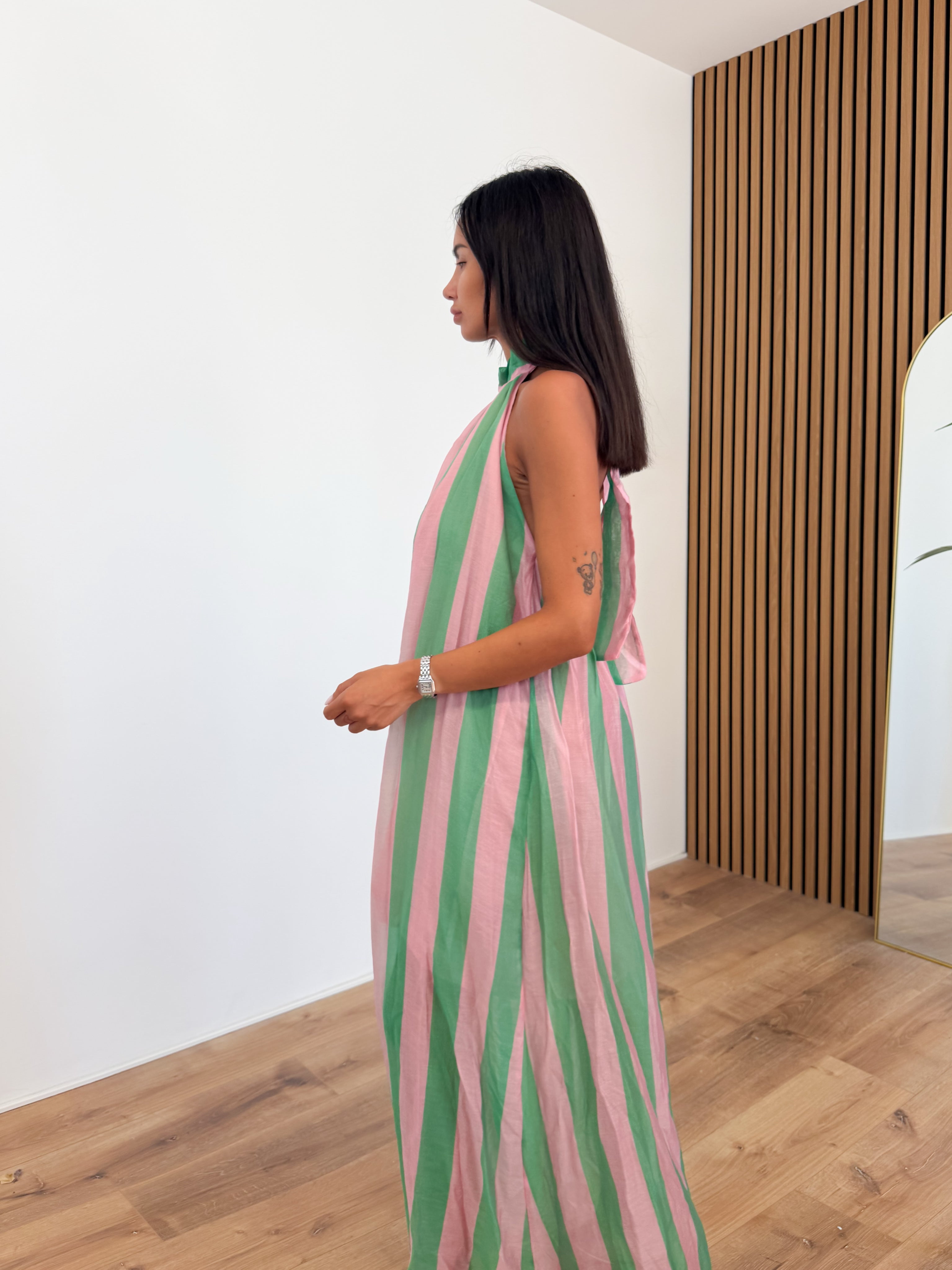 Abito Lines - Rosa Verde
