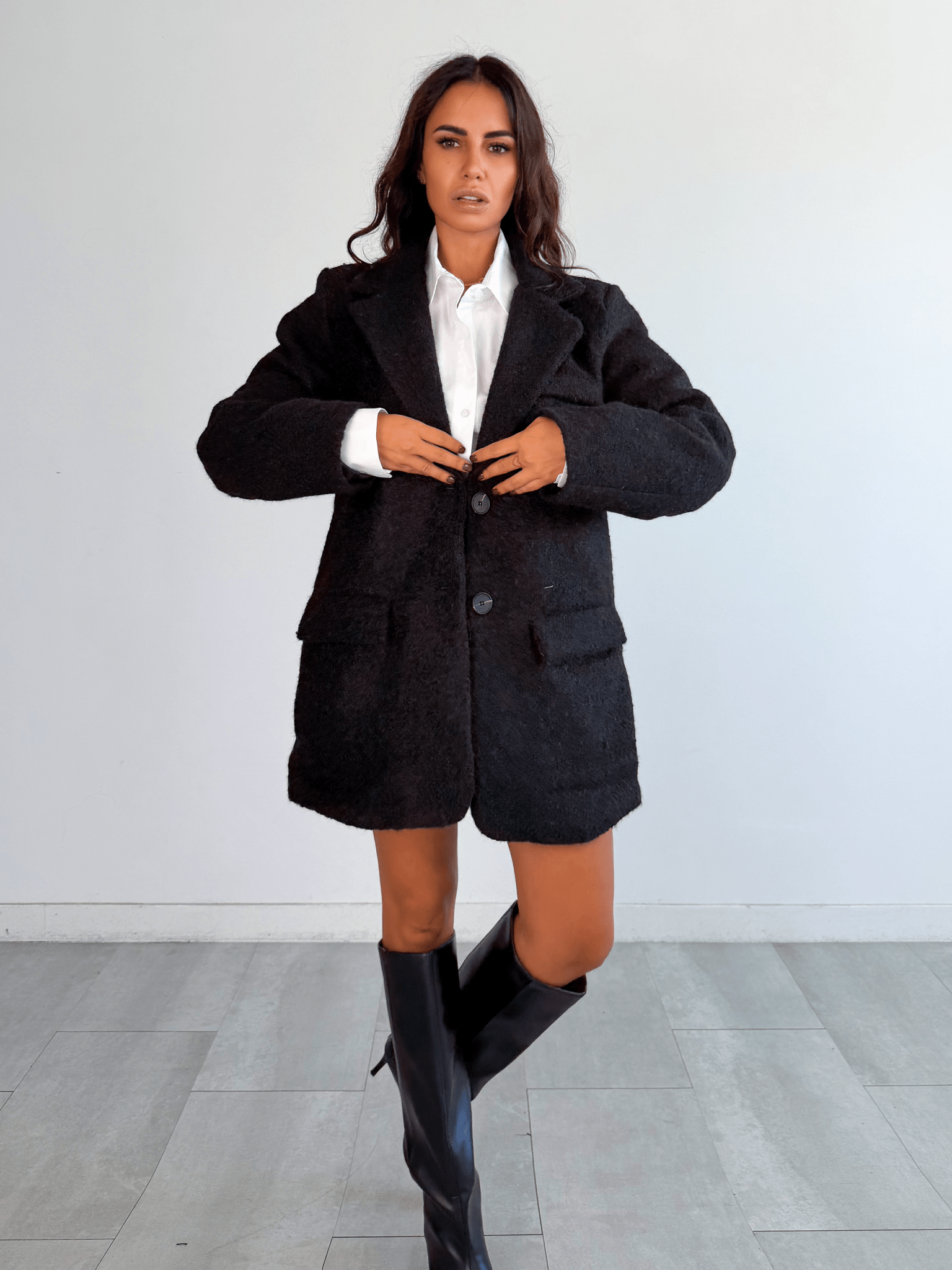 Cappotto Lincoln - Nero - SAINTH