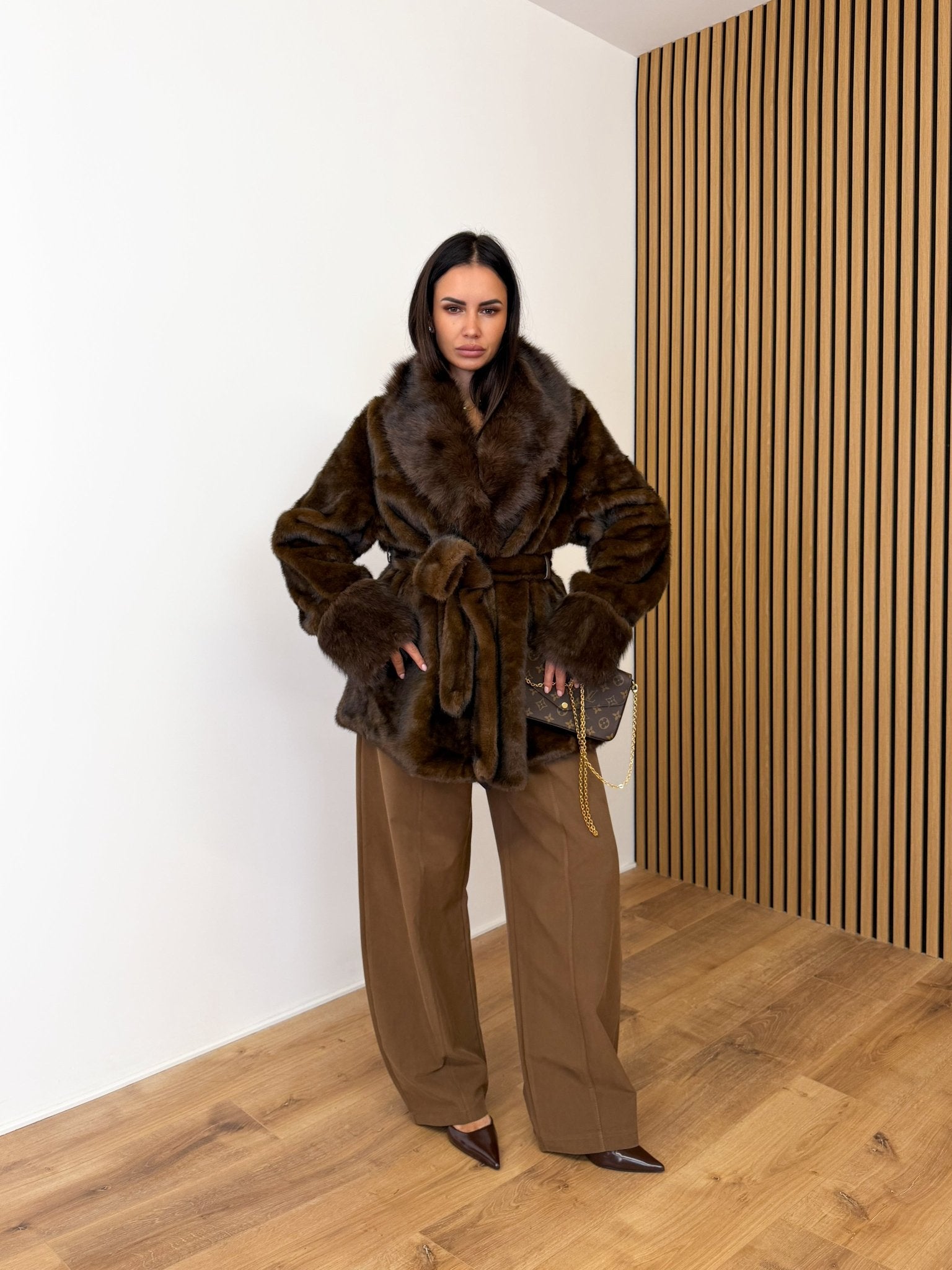 Pelliccia Vulcano - Marrone - SAINTH