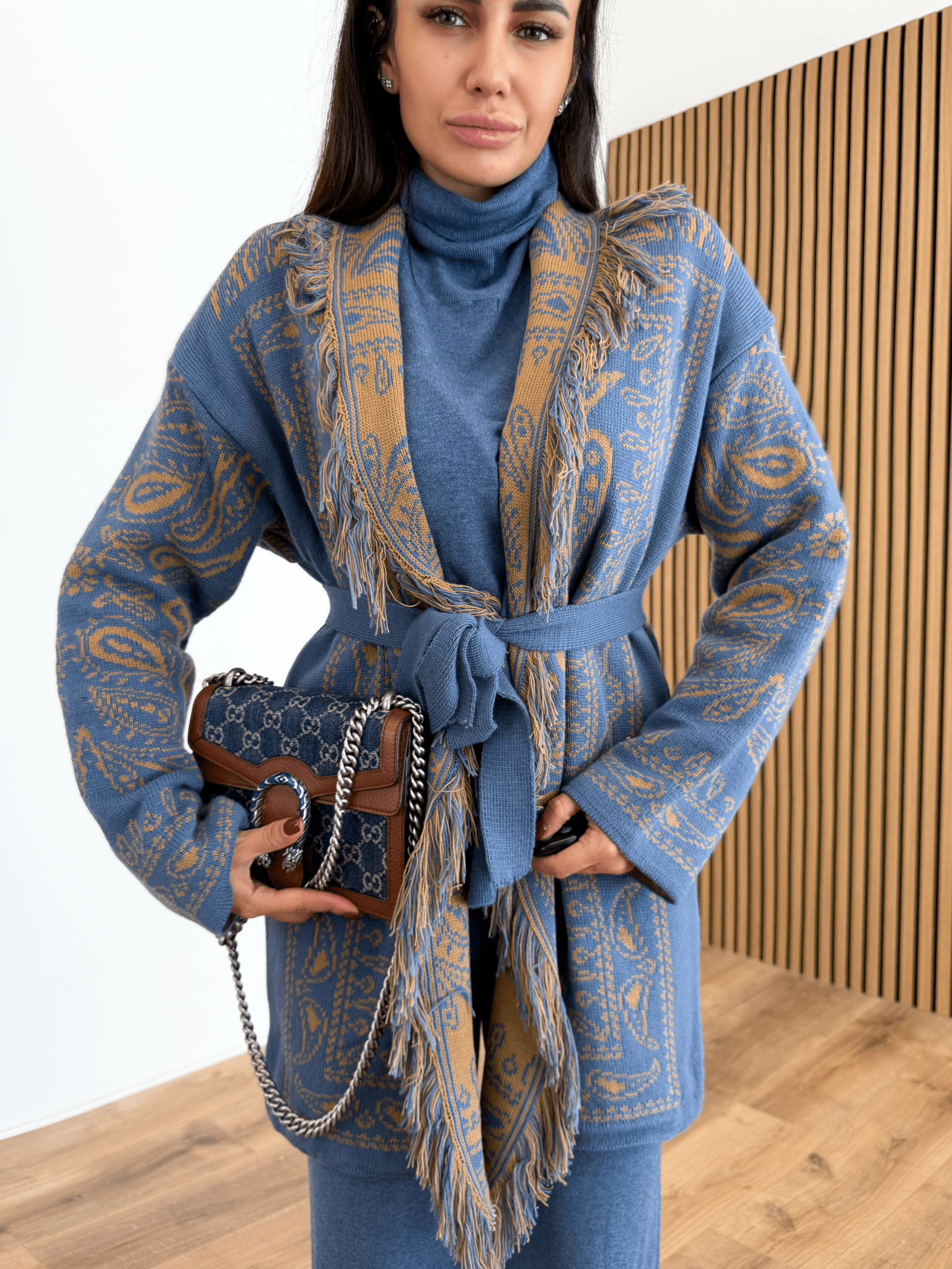 Cardigan Azteco - Indaco - SAINTH