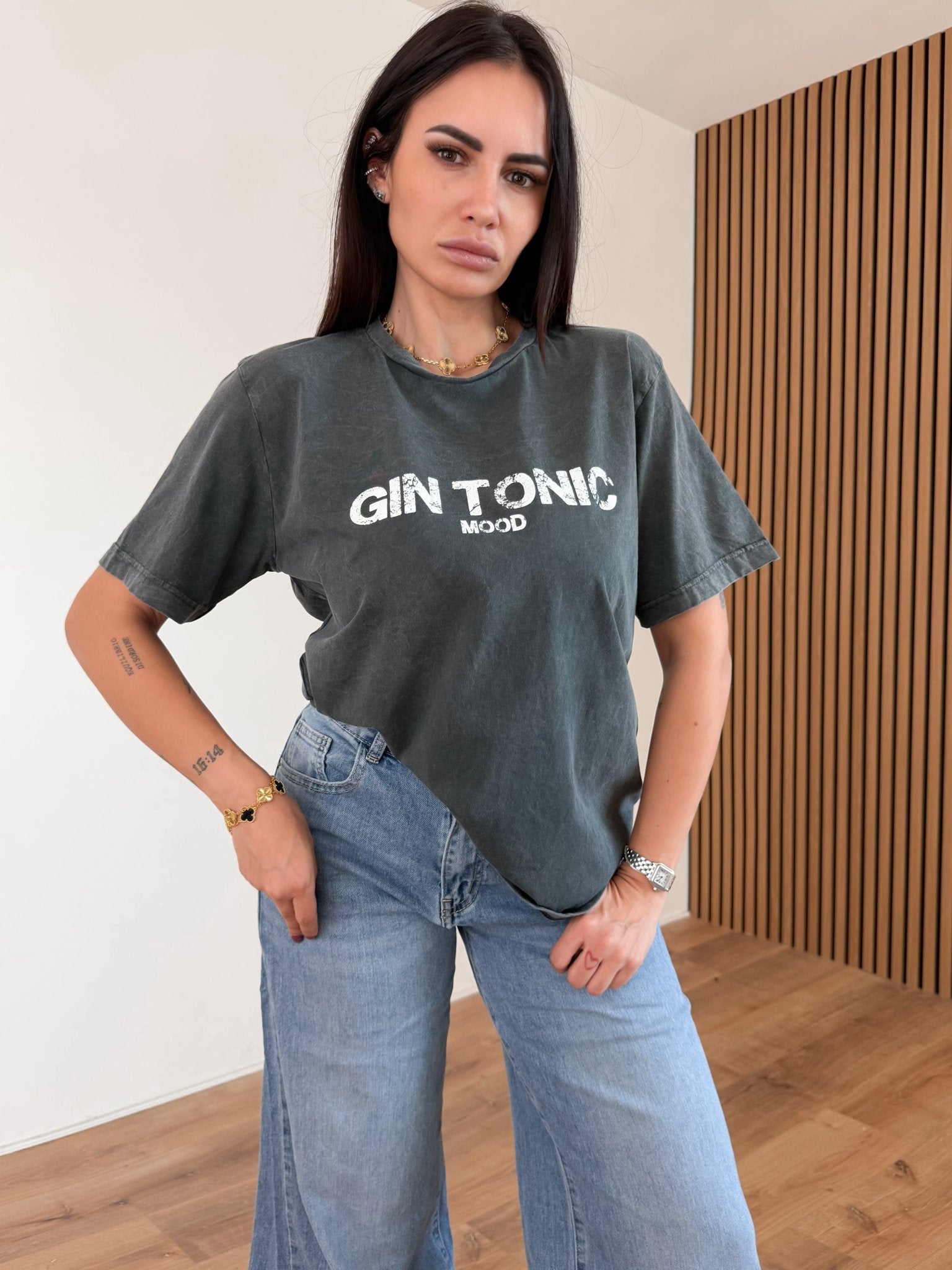 Maglietta Gin Tonic - Antracite - SAINTH