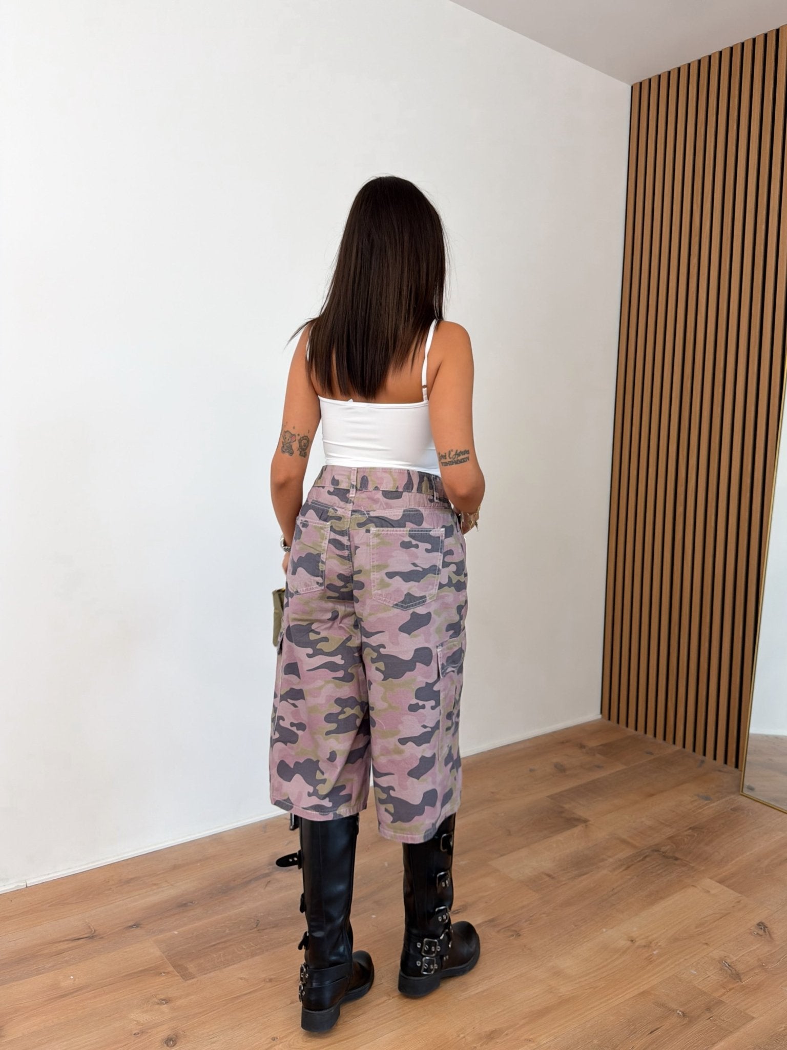 Bermuda F8663 - Camouflage Lilla - SAINTH