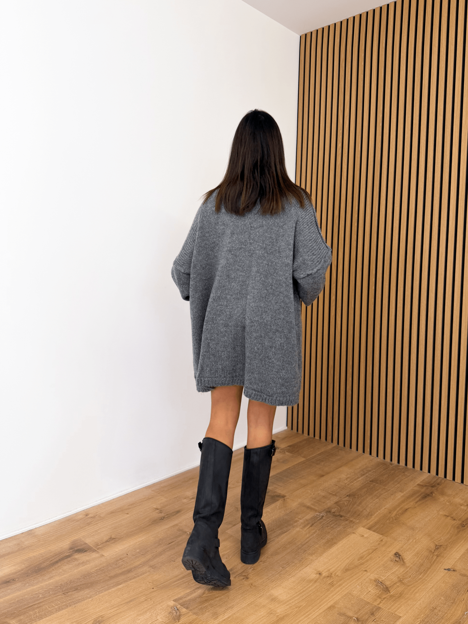 Maxi Pull Ocean - Grigio - SAINTH