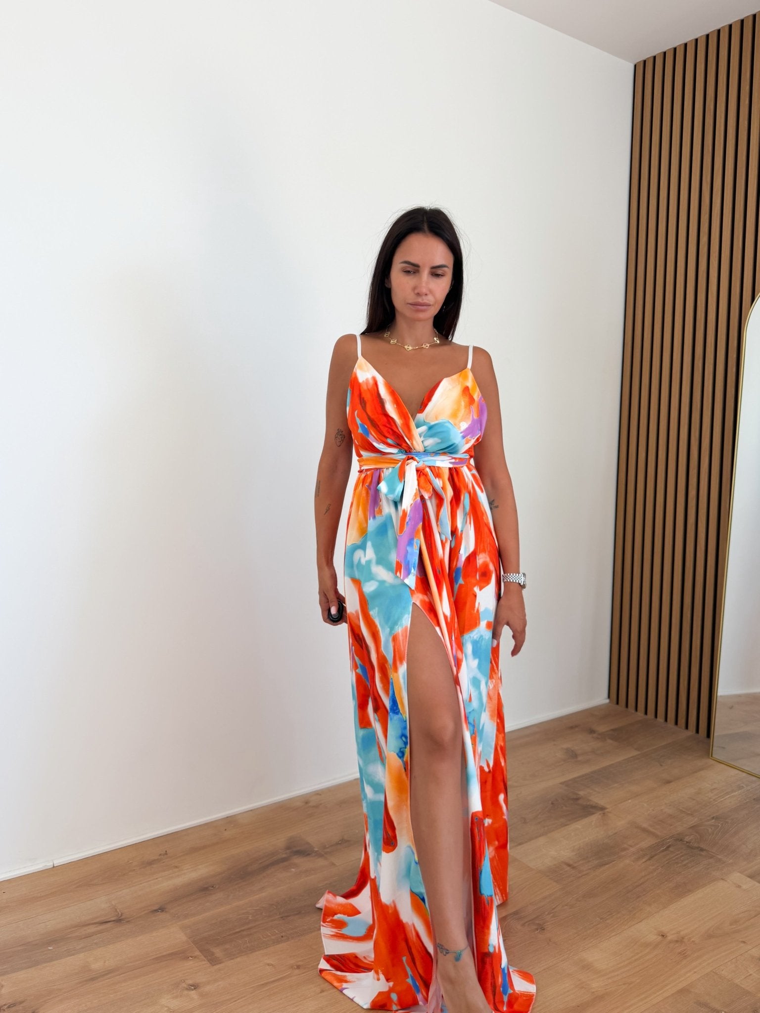 Abito Singer - Arancio azzurro - SAINTH