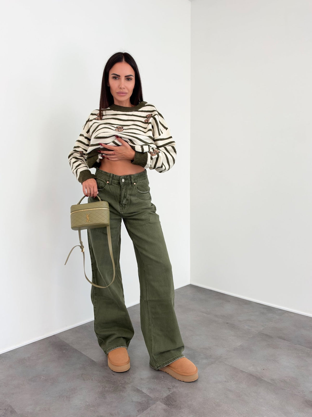 Jeans H5800-8 - Army Green - SAINTH