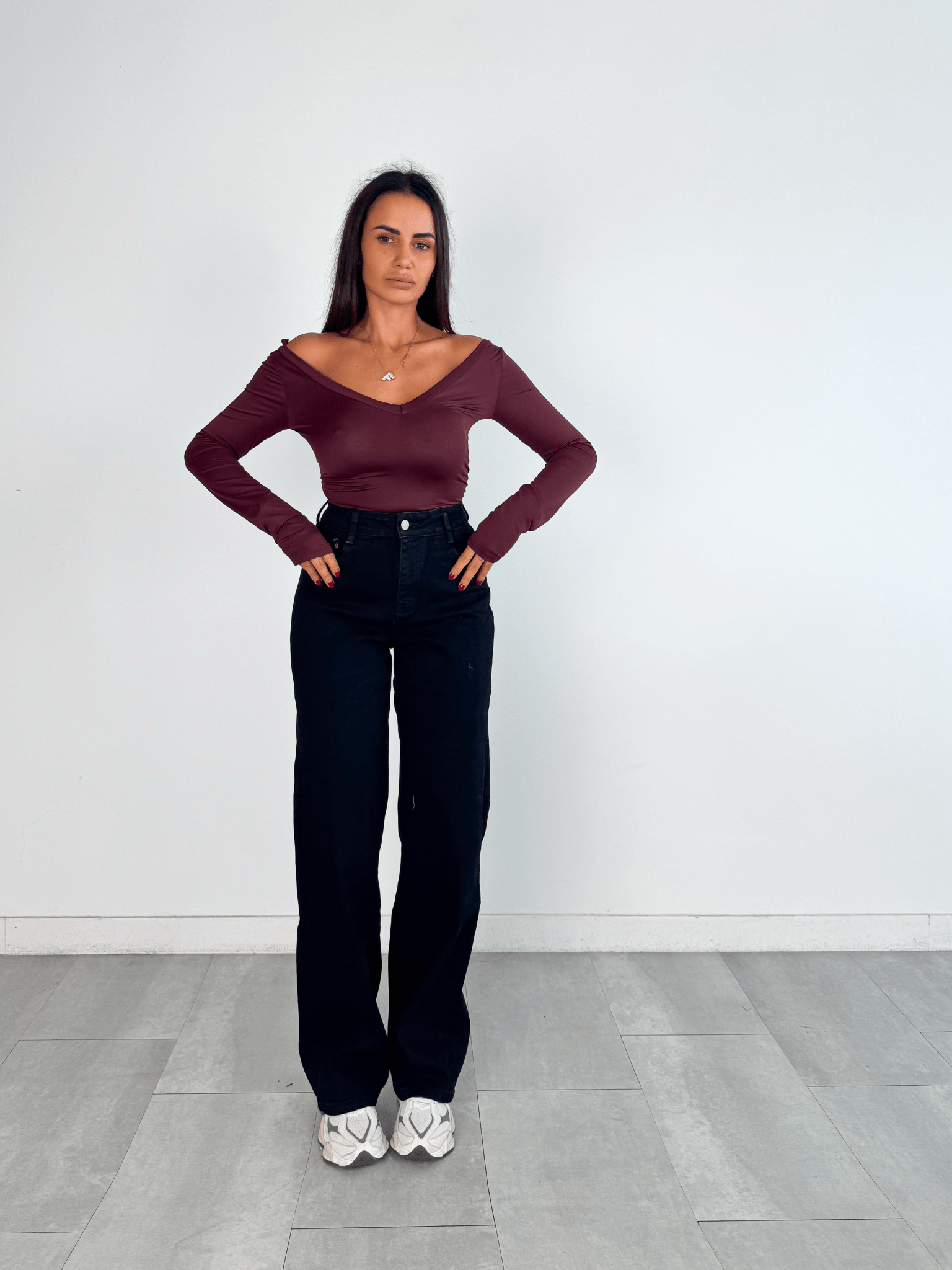 Jeans Palazzo Miss - Nero - SAINTH