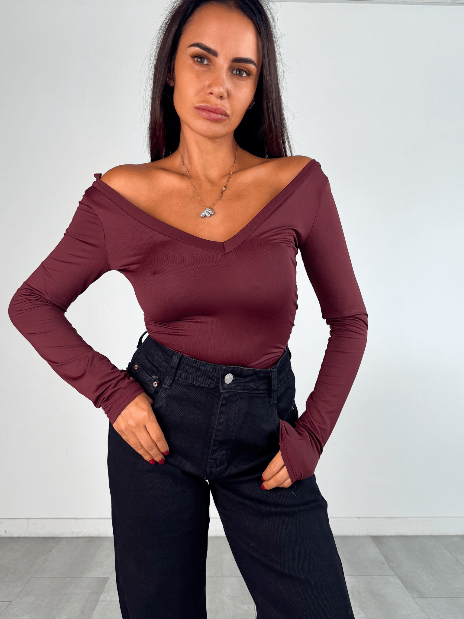 Jeans Palazzo Miss - Nero - SAINTH