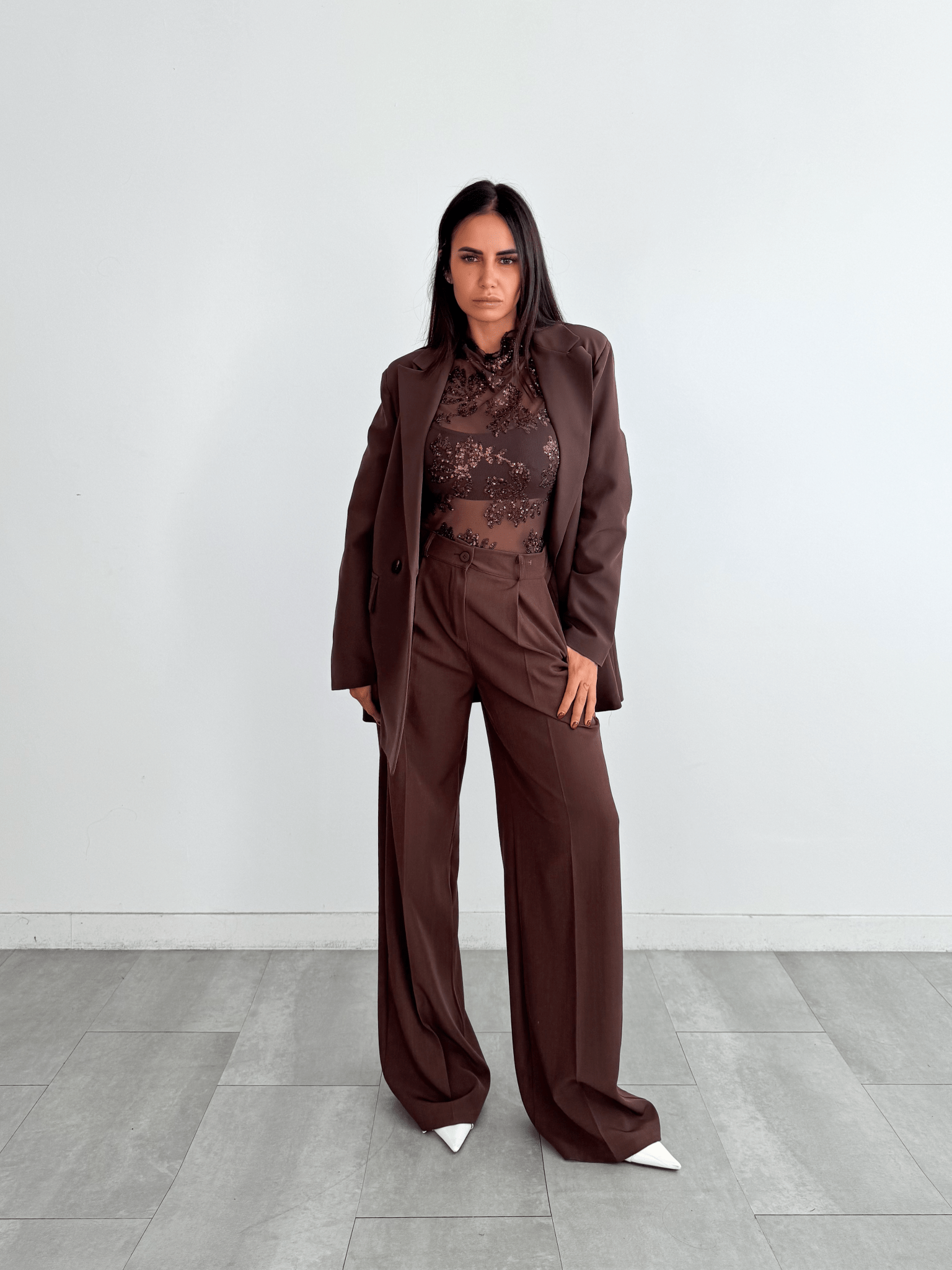 Blazer Strutturato Must - Marrone - SAINTH