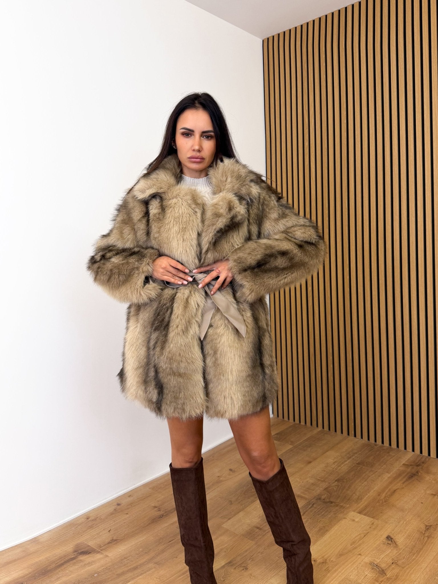 Pelliccia Fox - Biscotto - SAINTH