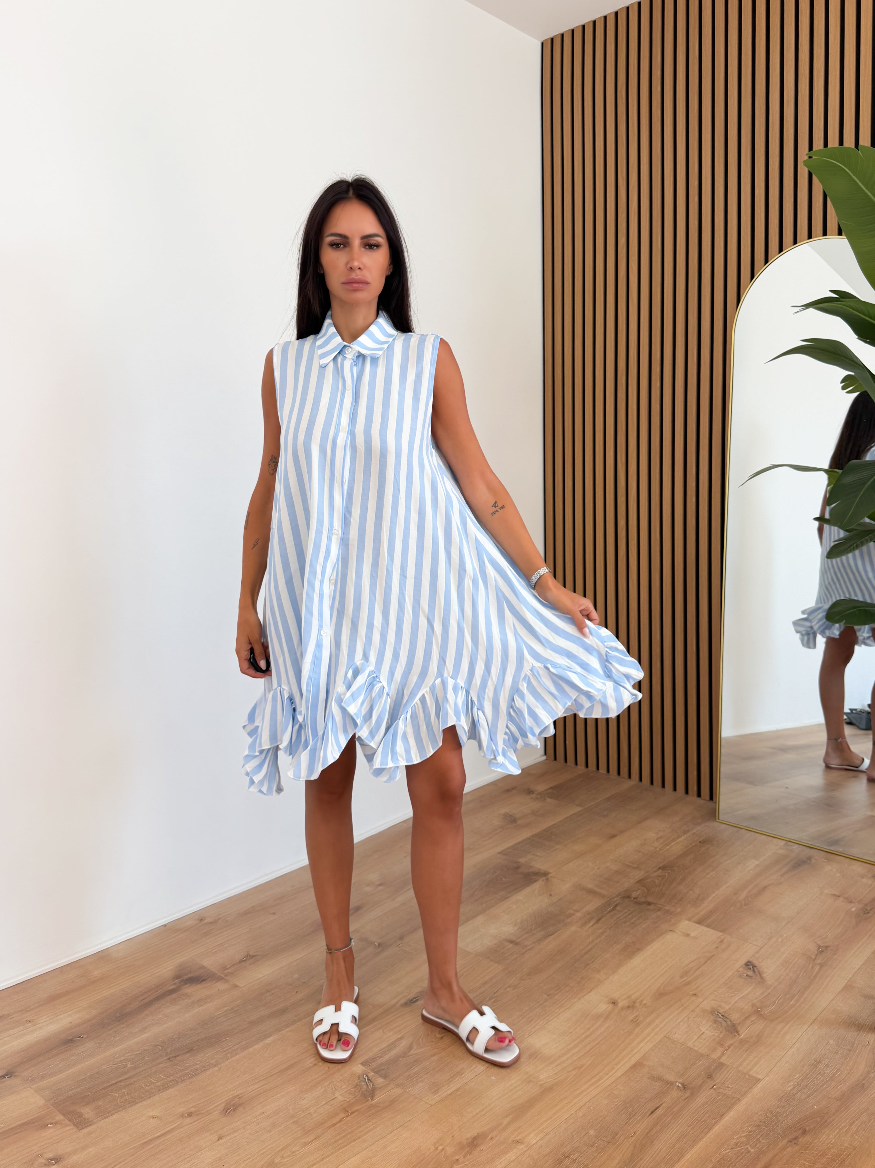Abito Style - Bianco Celeste