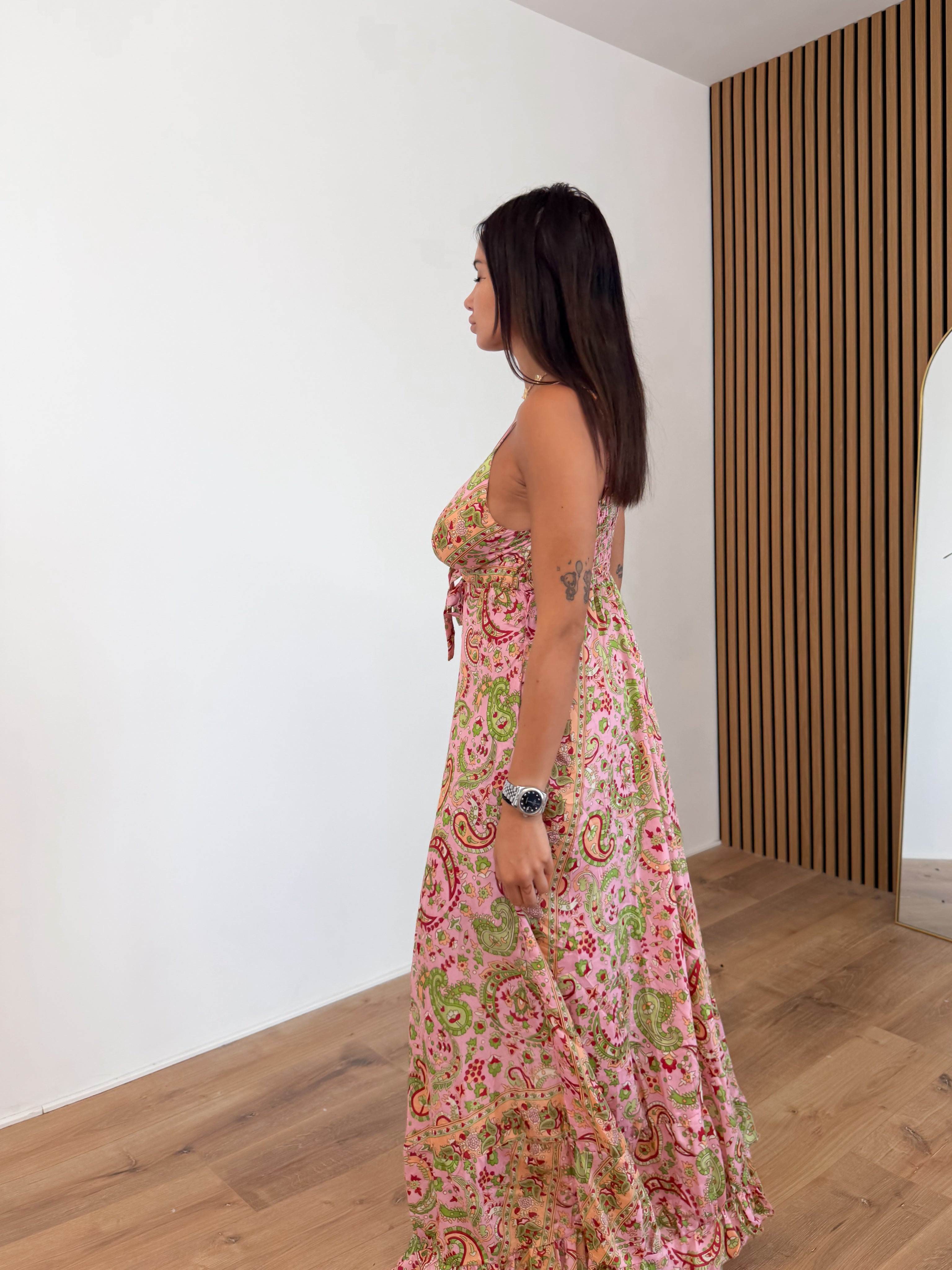 Abito Maya - Rosa Verde