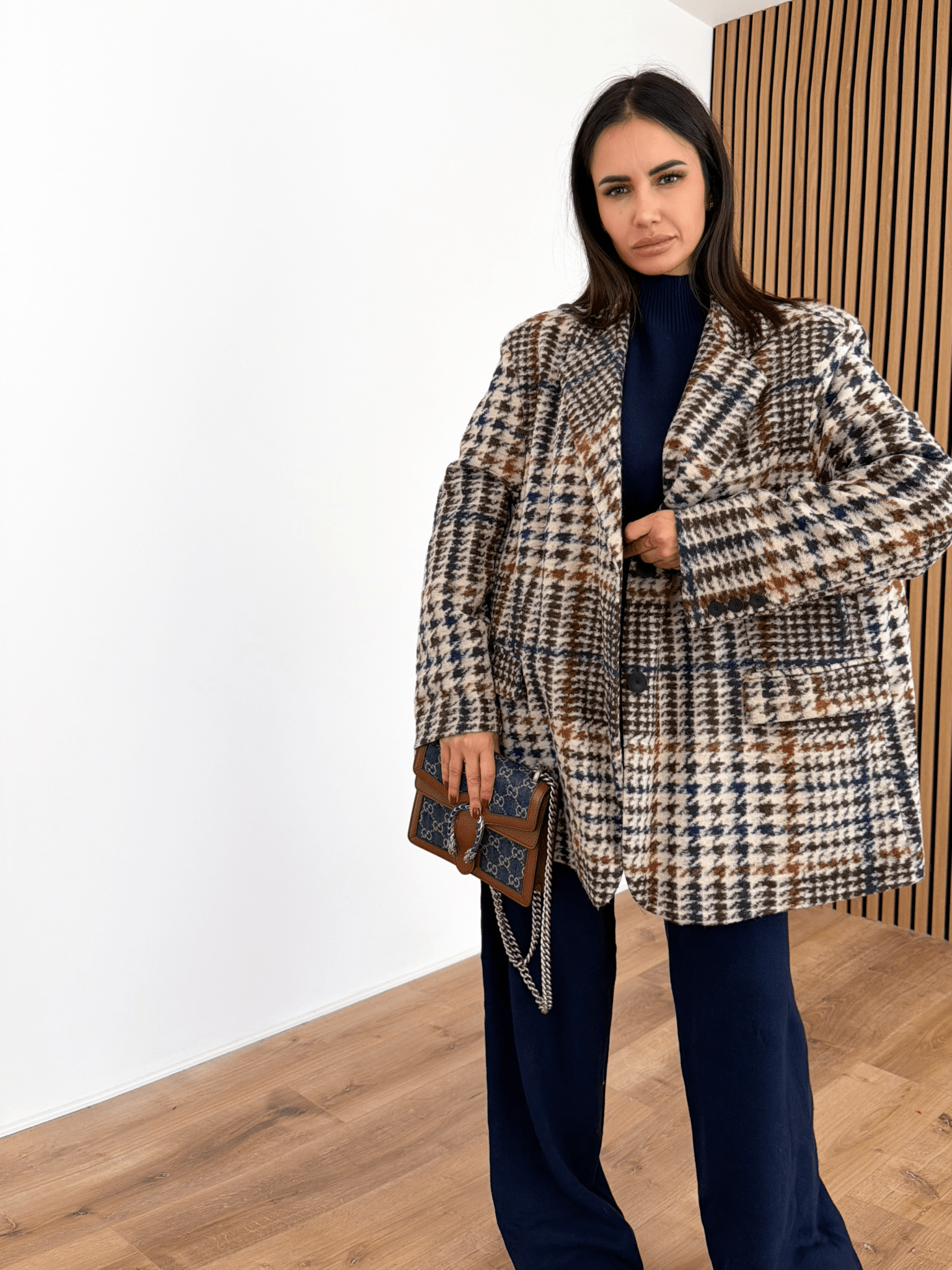 Cappotto Blazer PDP - Blu e Camel - SAINTH