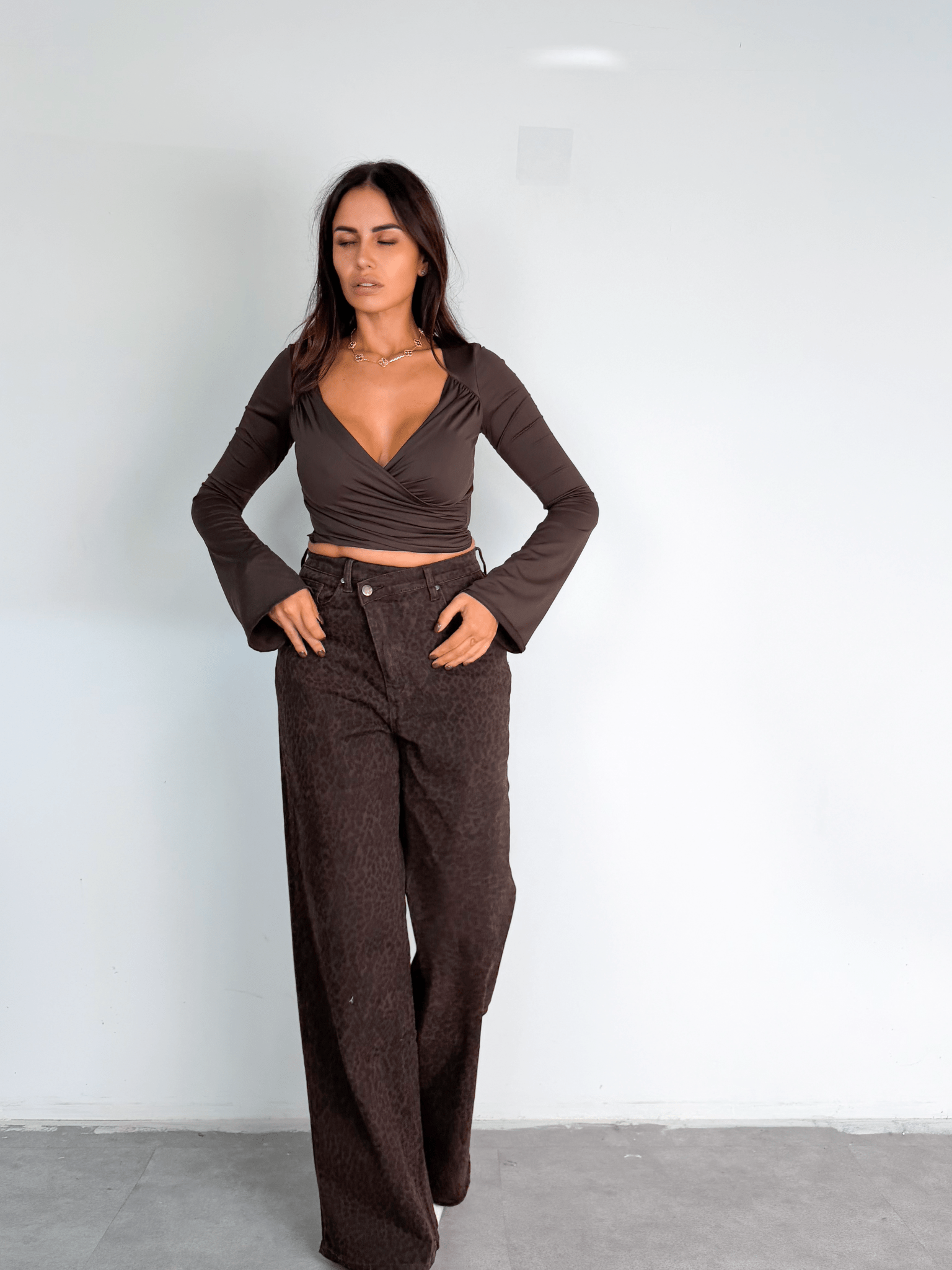 Jeans Graffio - Leopardato Scuro - SAINTH