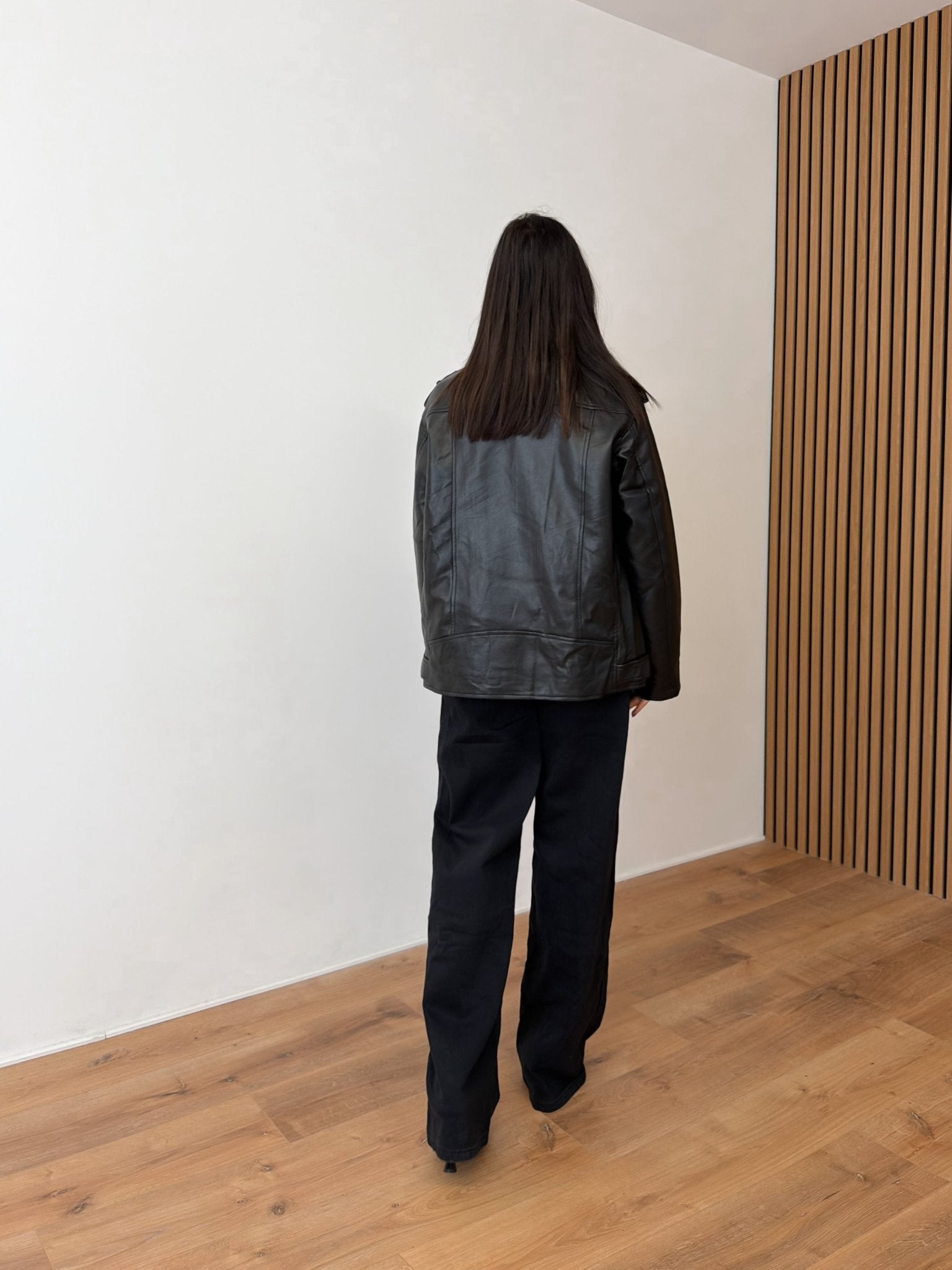 Giacca Biker Over - Nero - SAINTH