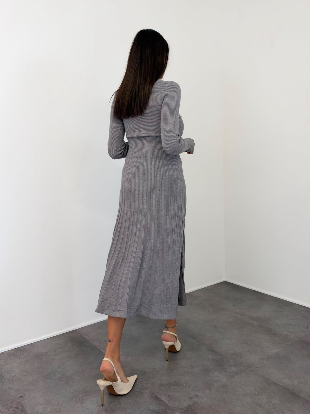 Abito Sissi - Grigio - SAINTH
