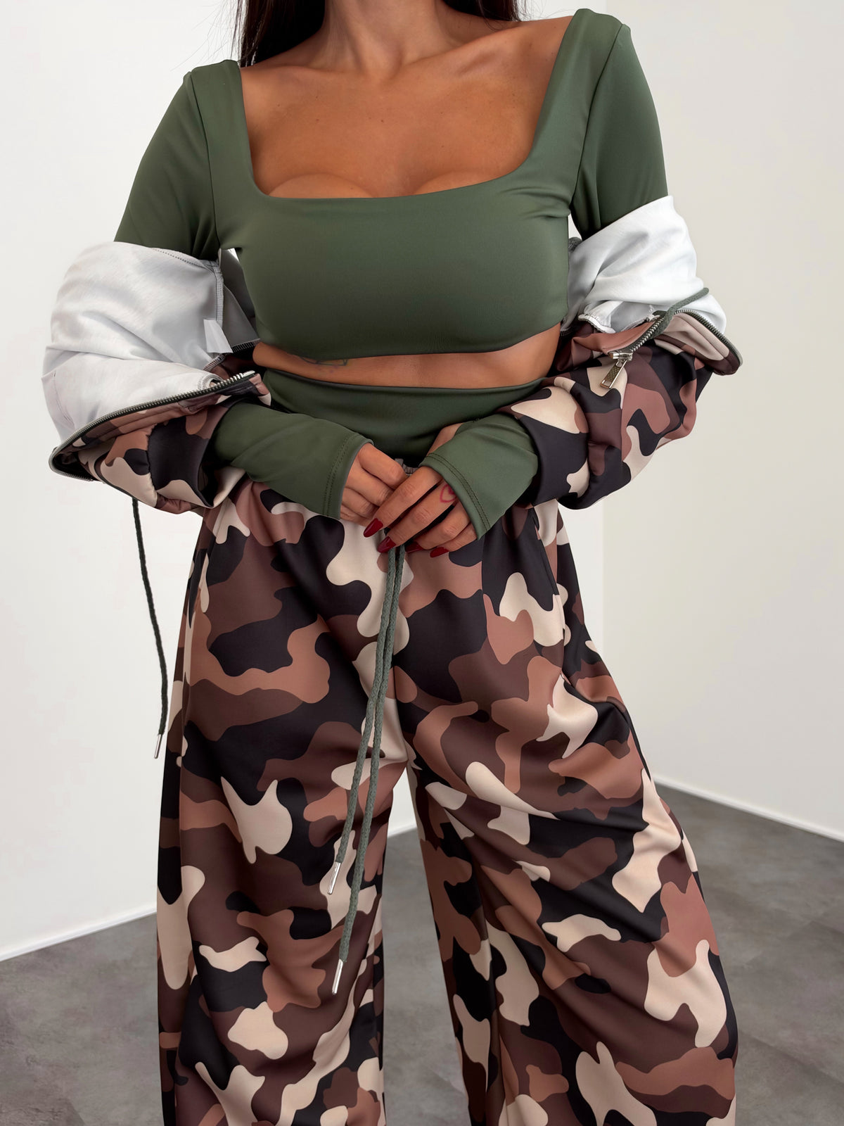 Coordinato Tris Combat - Marrone