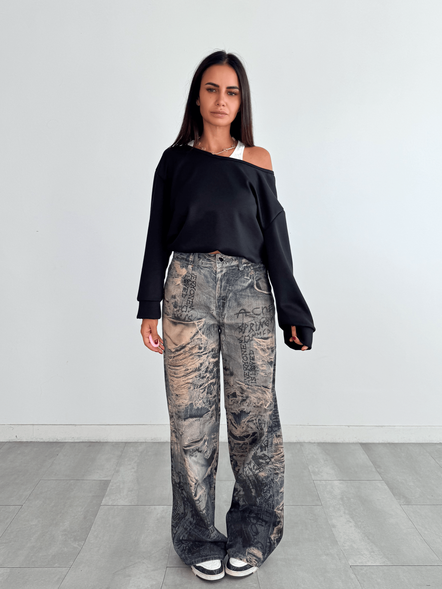 Jeans Spiderweb - Denim - SAINTH