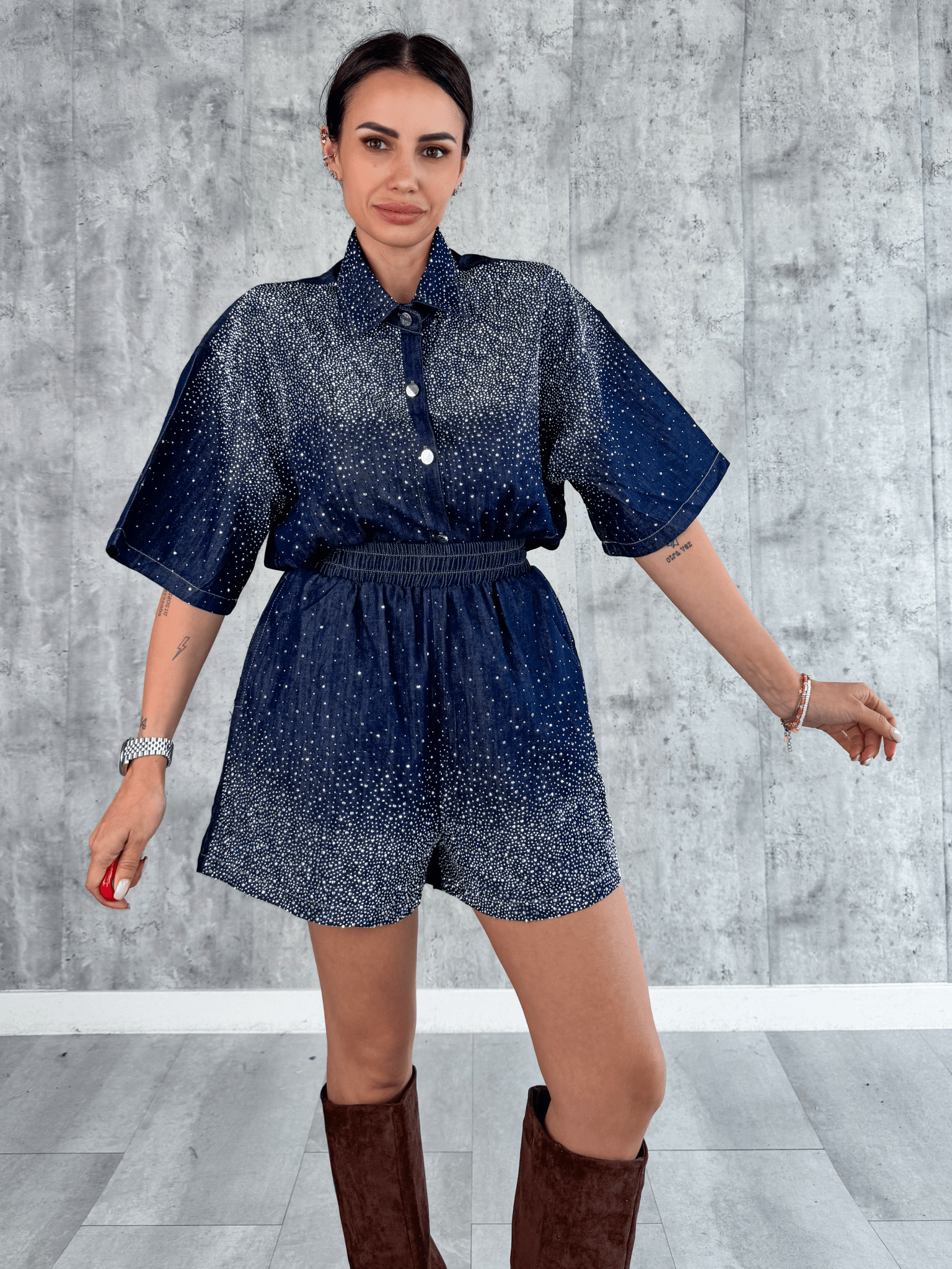 Completo Starlight - Denim Scuro - SAINTH