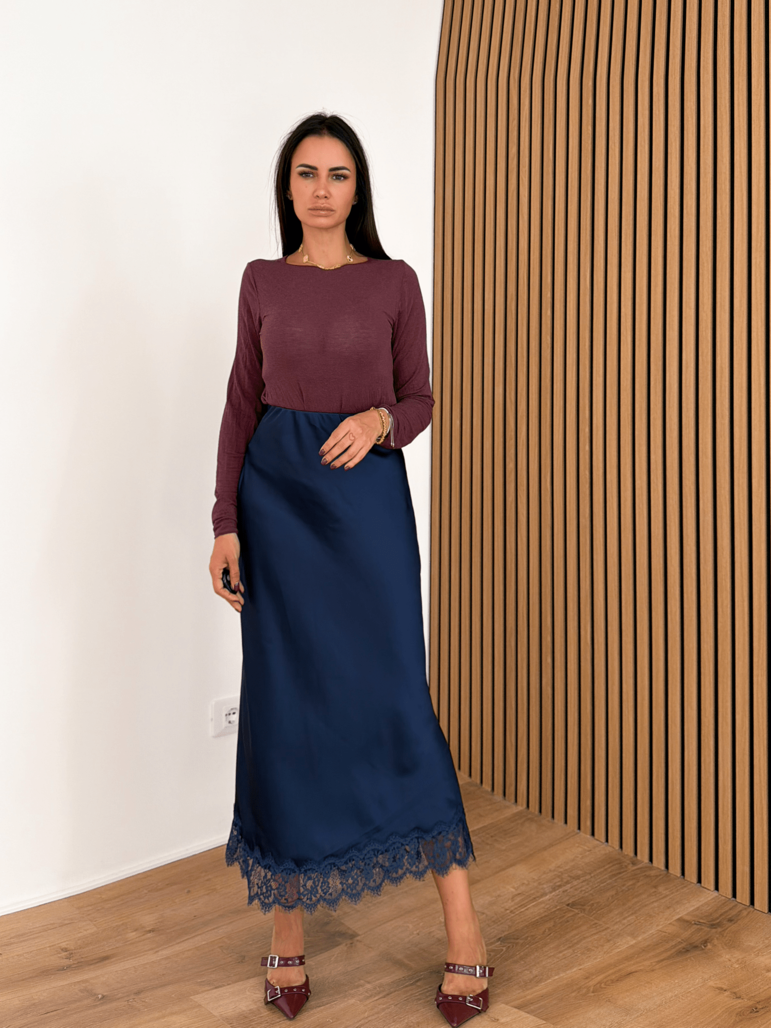 Dolcevita Misto Cashmere - Bordeaux - SAINTH