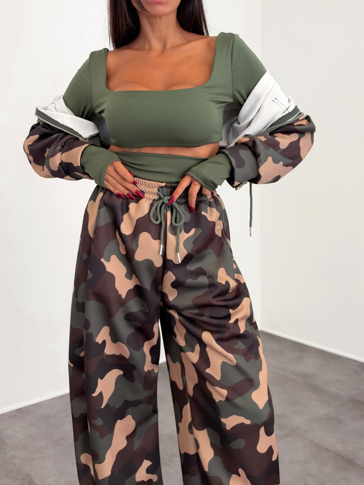 Coordinato Tris Combat - Army Green