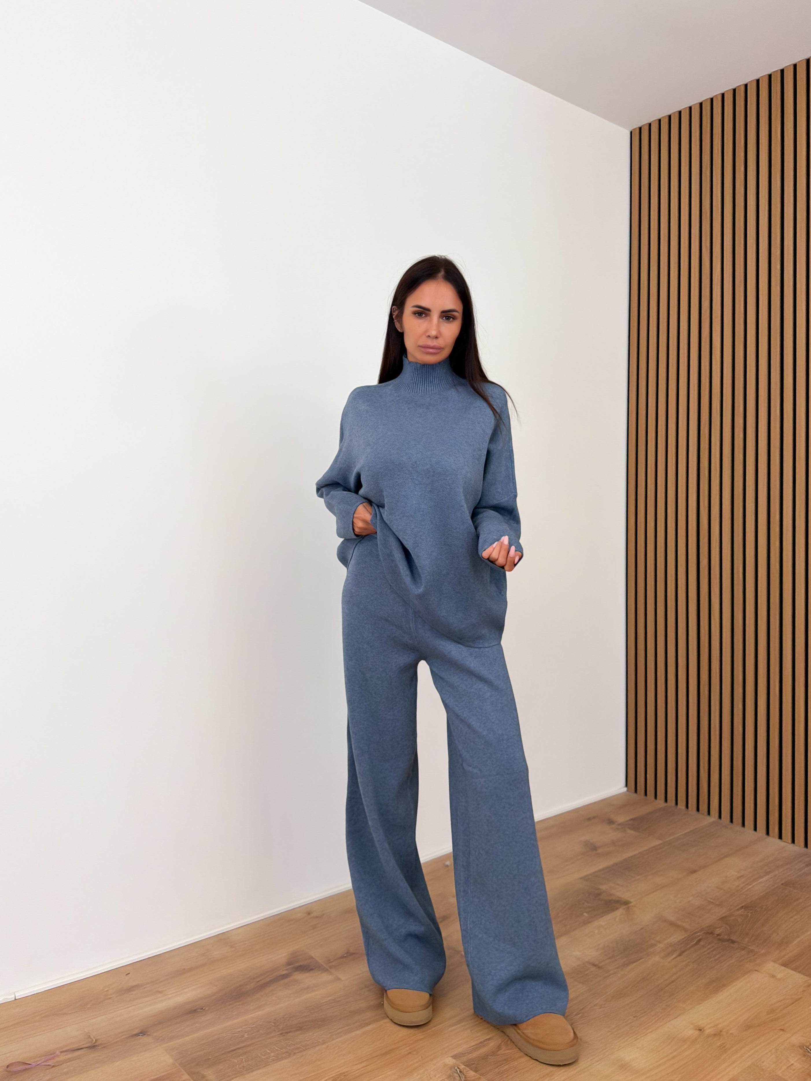 Coordinato Winter - Indaco