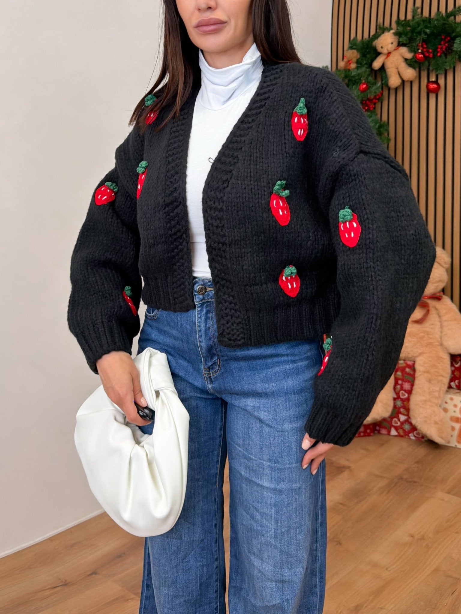 Cardigan Fragolina - Nero - SAINTH