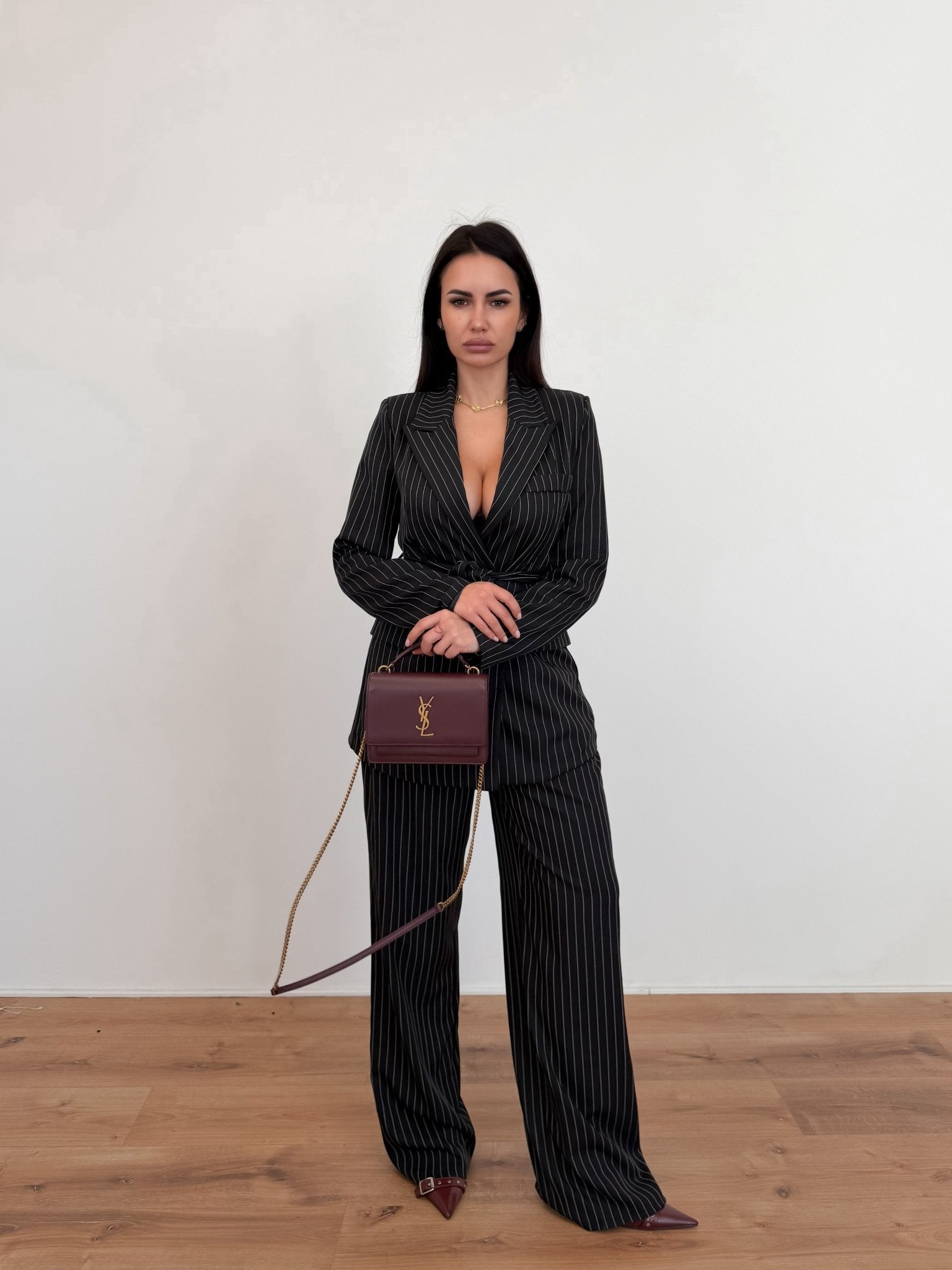 Coordinato Rigato - Nero - SAINTH