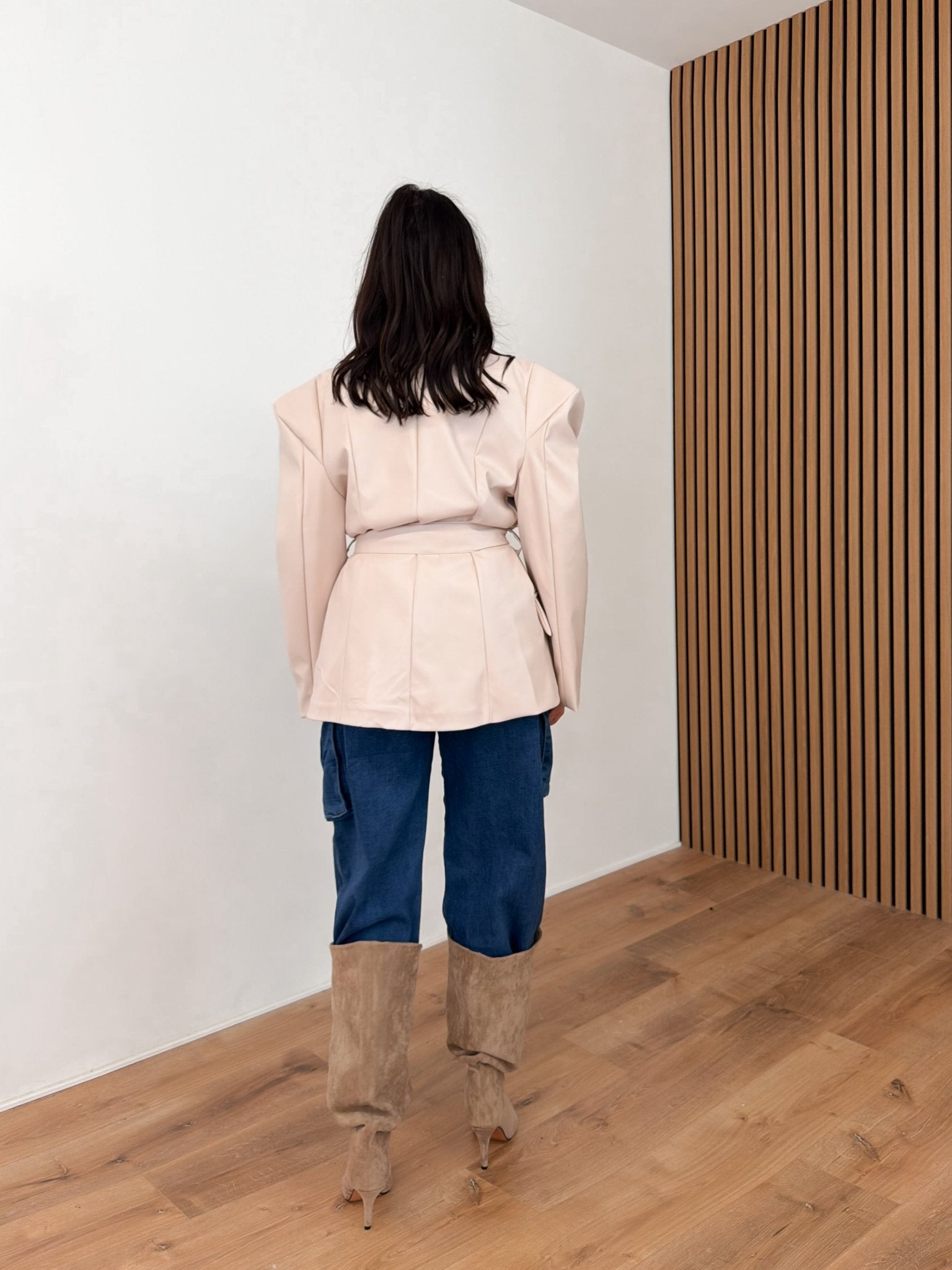 Blazer Liban Ecopelle - Beige - SAINTH