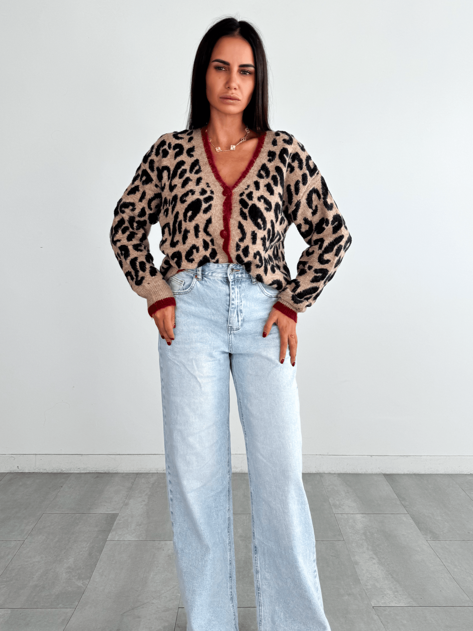 Cardigan Soft Leo - Rosso - SAINTH