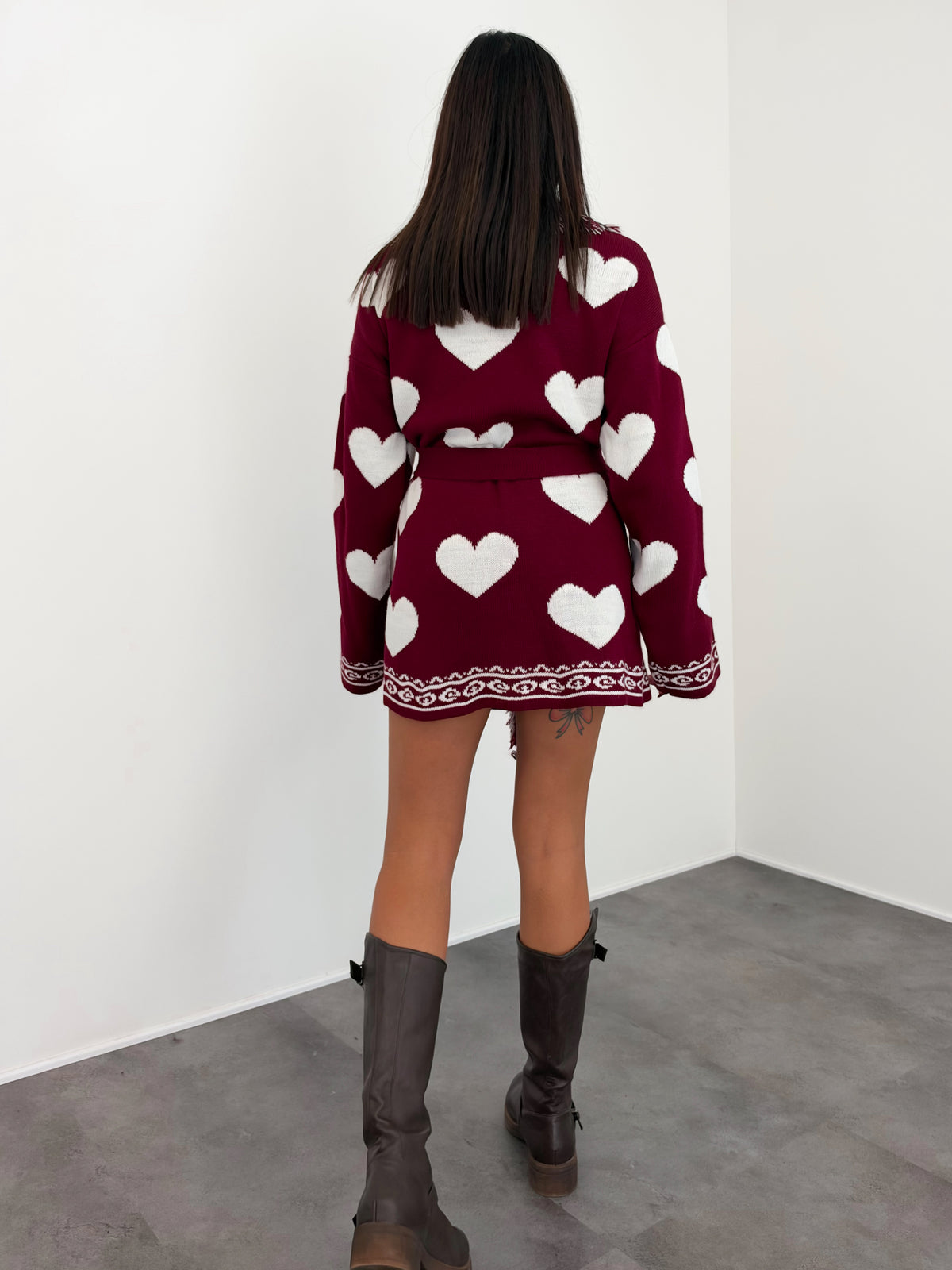 Cardigan Lovis - Bordeaux