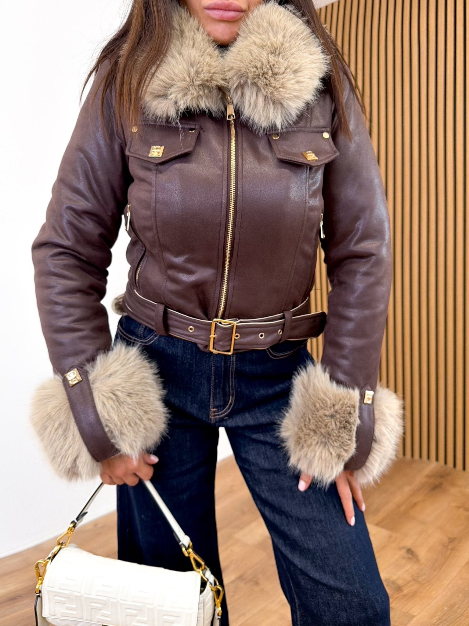 Chiodo Mix - Marrone - SAINTH