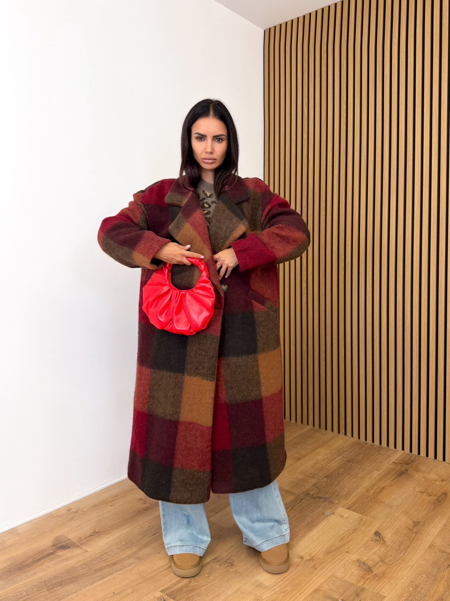 Cappotto Lusso - Bordeaux e Camel - SAINTH