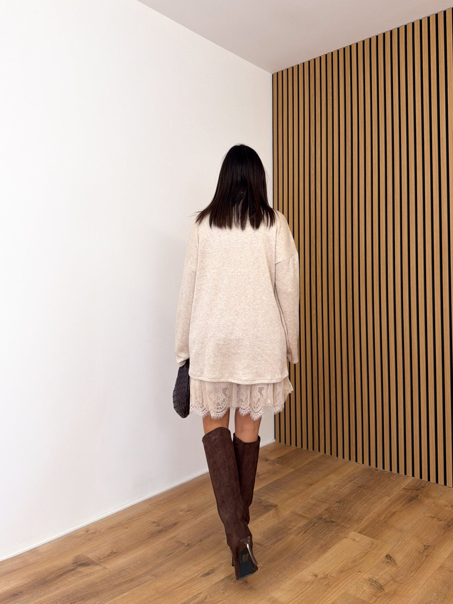 Pull Abito Love - Beige - SAINTH