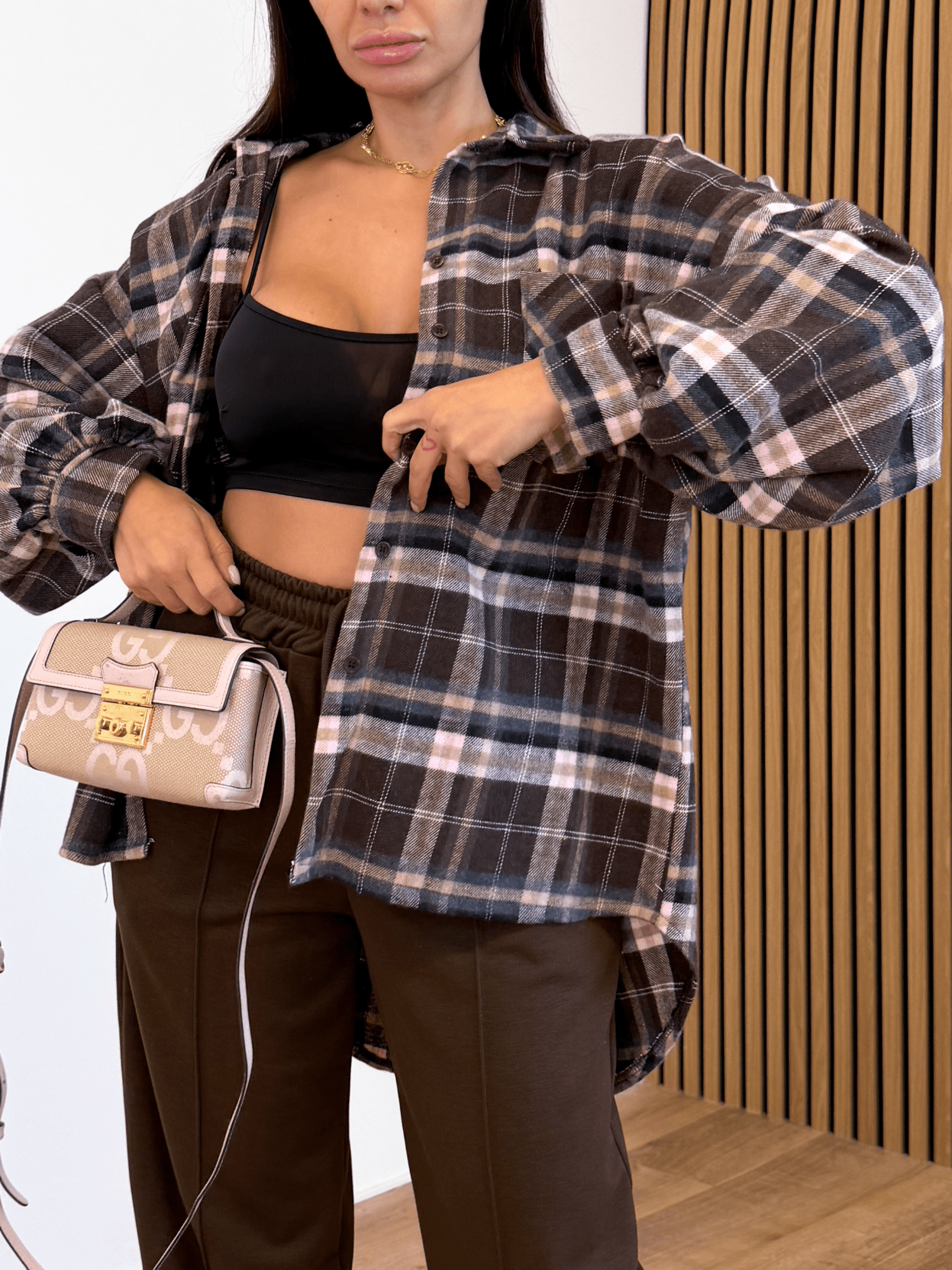 Maxi Camicia Caramella - Marrone - SAINTH