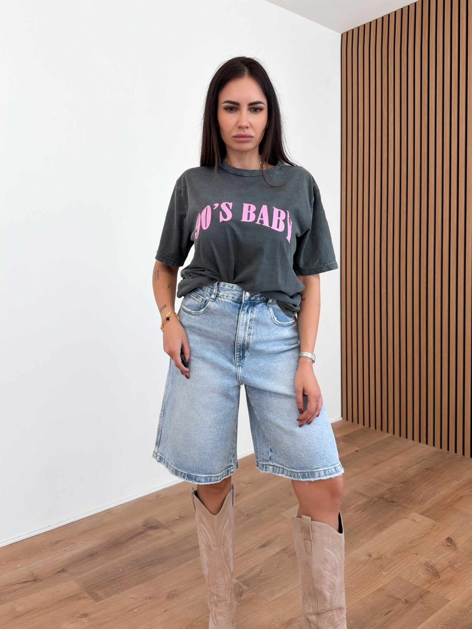 Maglietta Novanta - Antracite - SAINTH