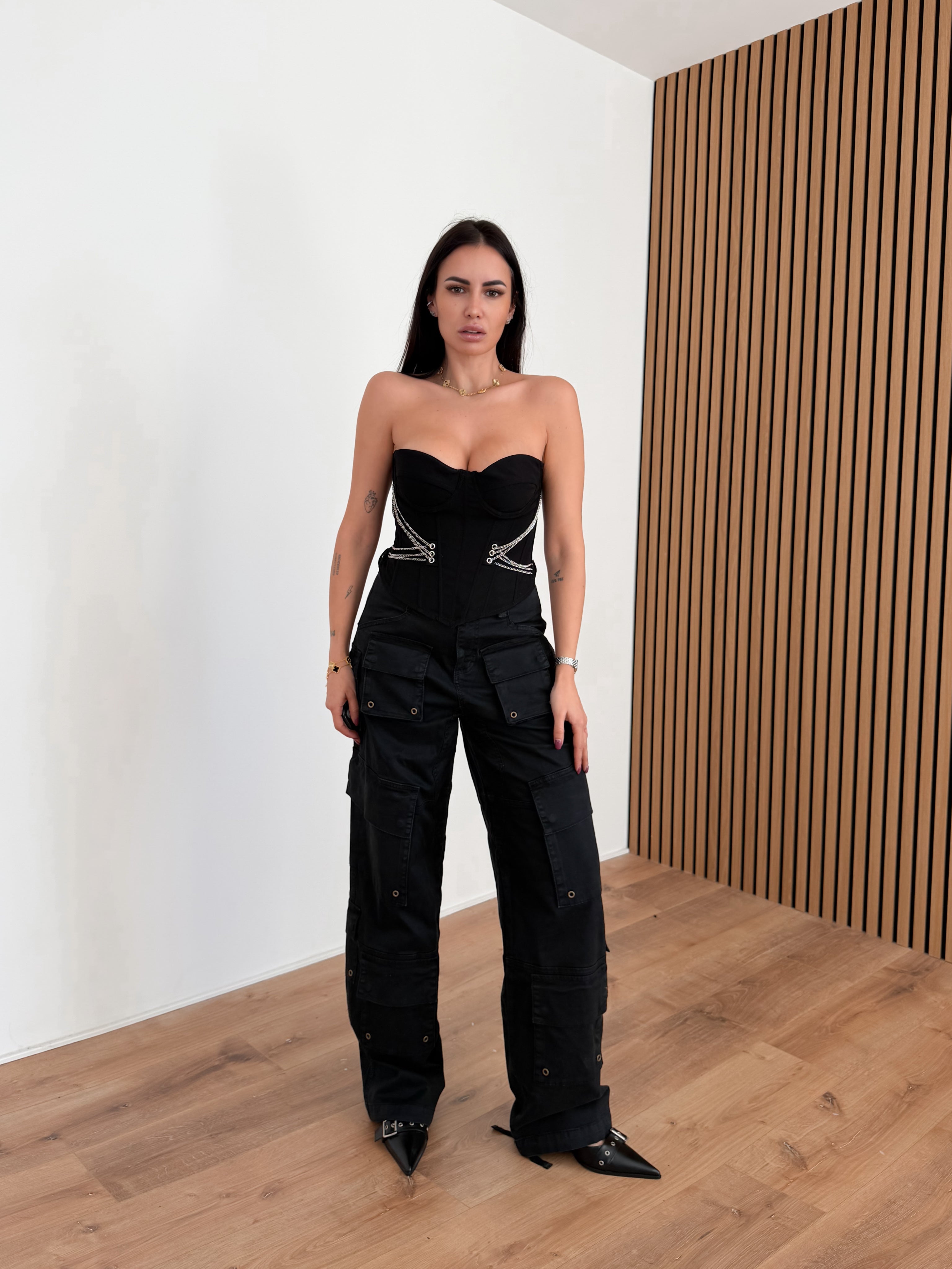 Corpetto Chain - Nero