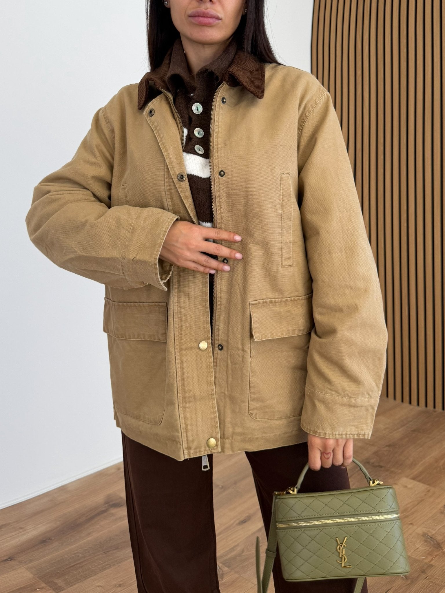 Giacchetto Bicolor - Beige e Marrone - SAINTH