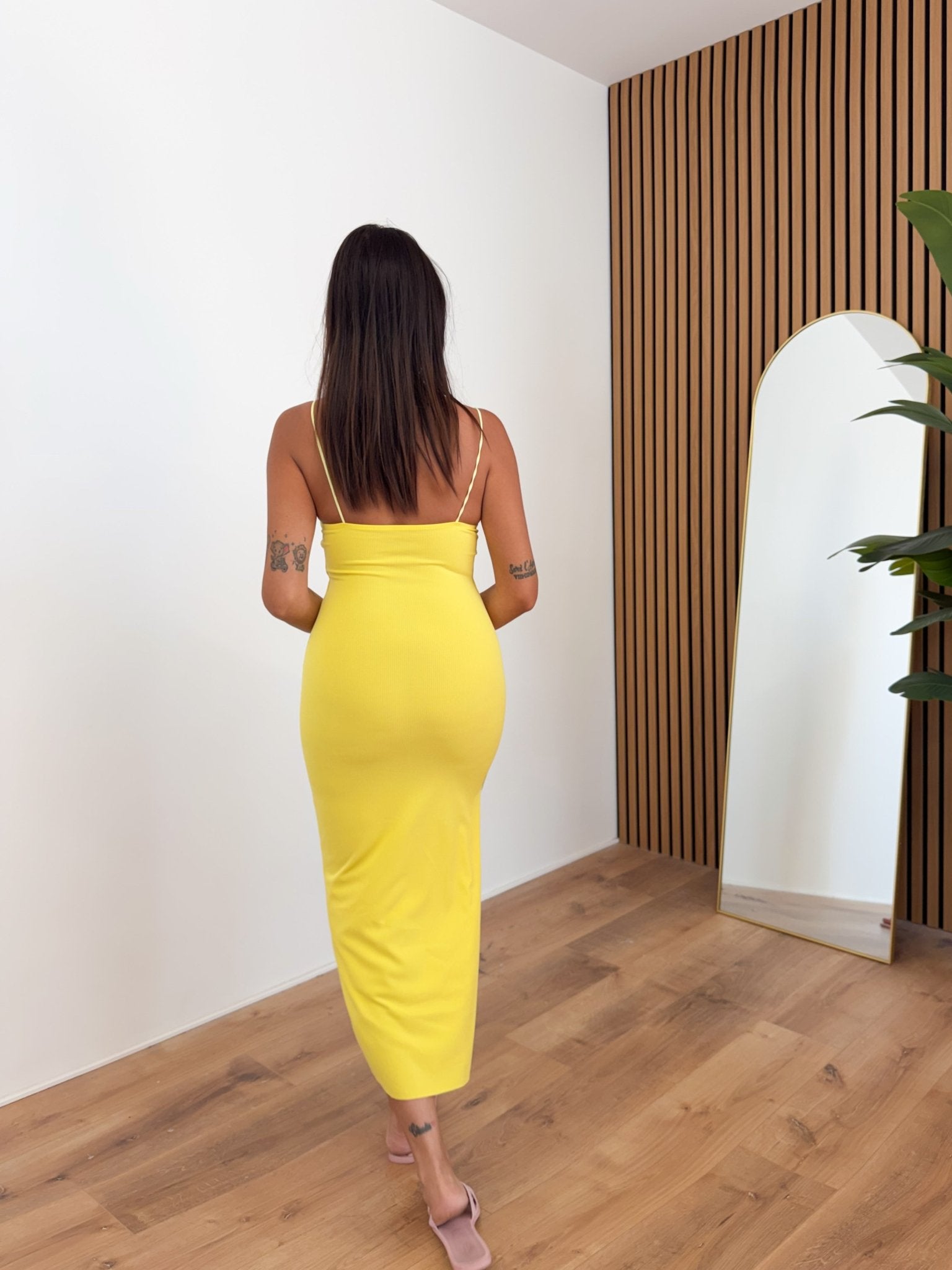 Abito Basic Costine - Giallo - SAINTH