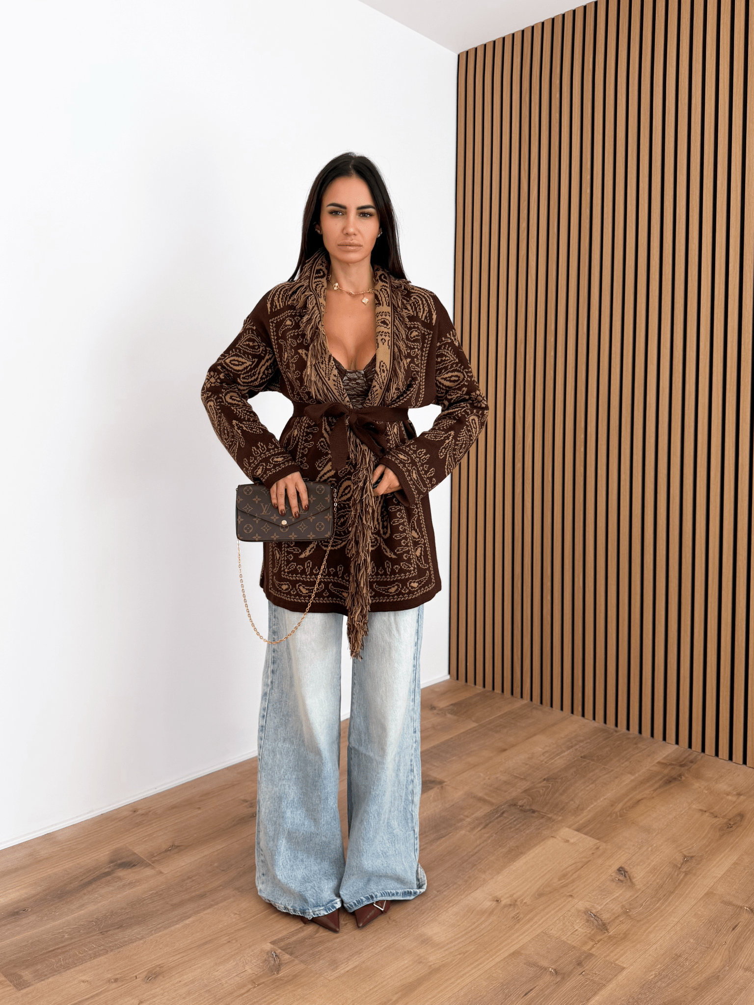 Cardigan Azteco - Marrone - SAINTH