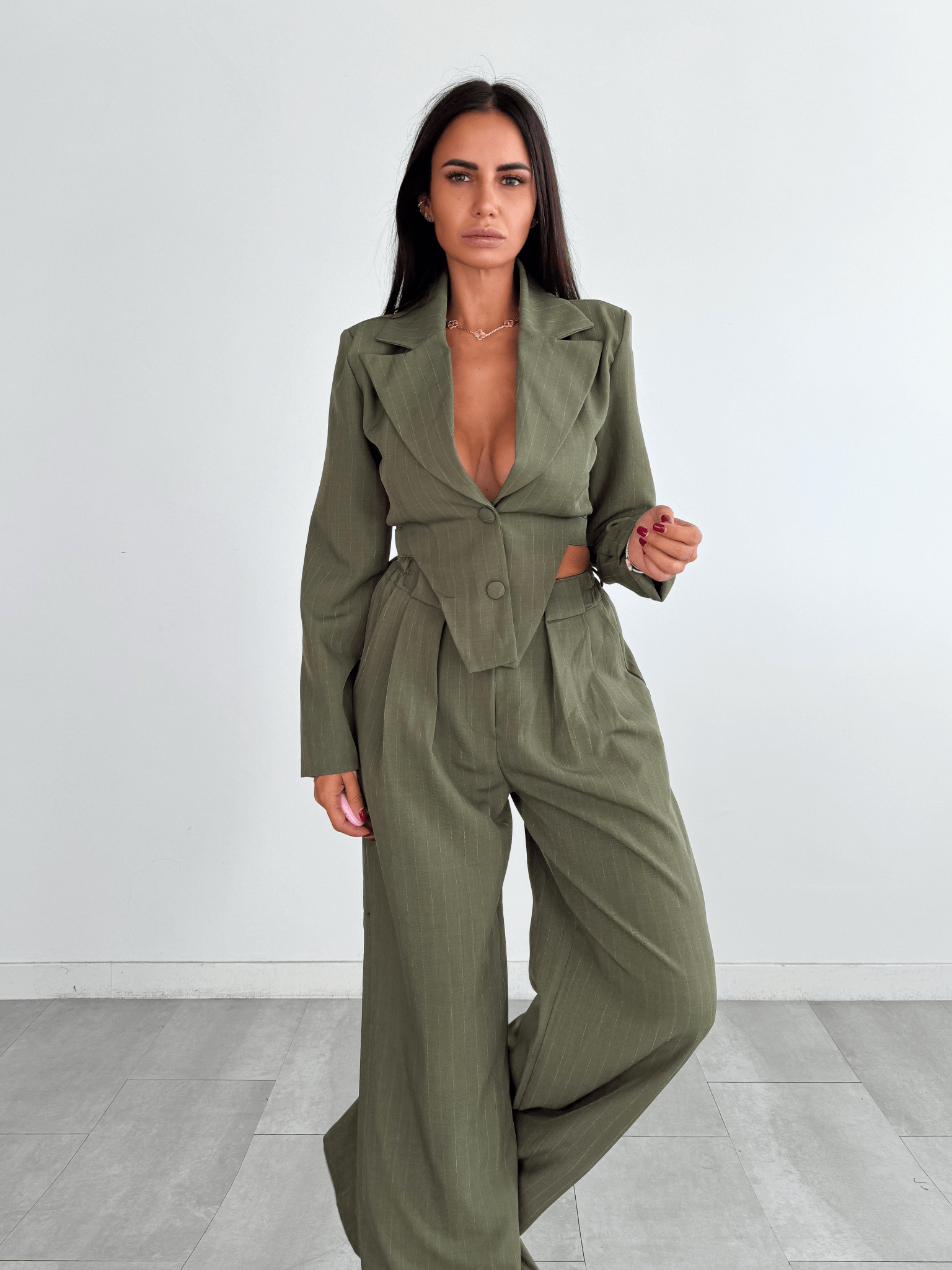 Completo Gessato - Verde - SAINTH